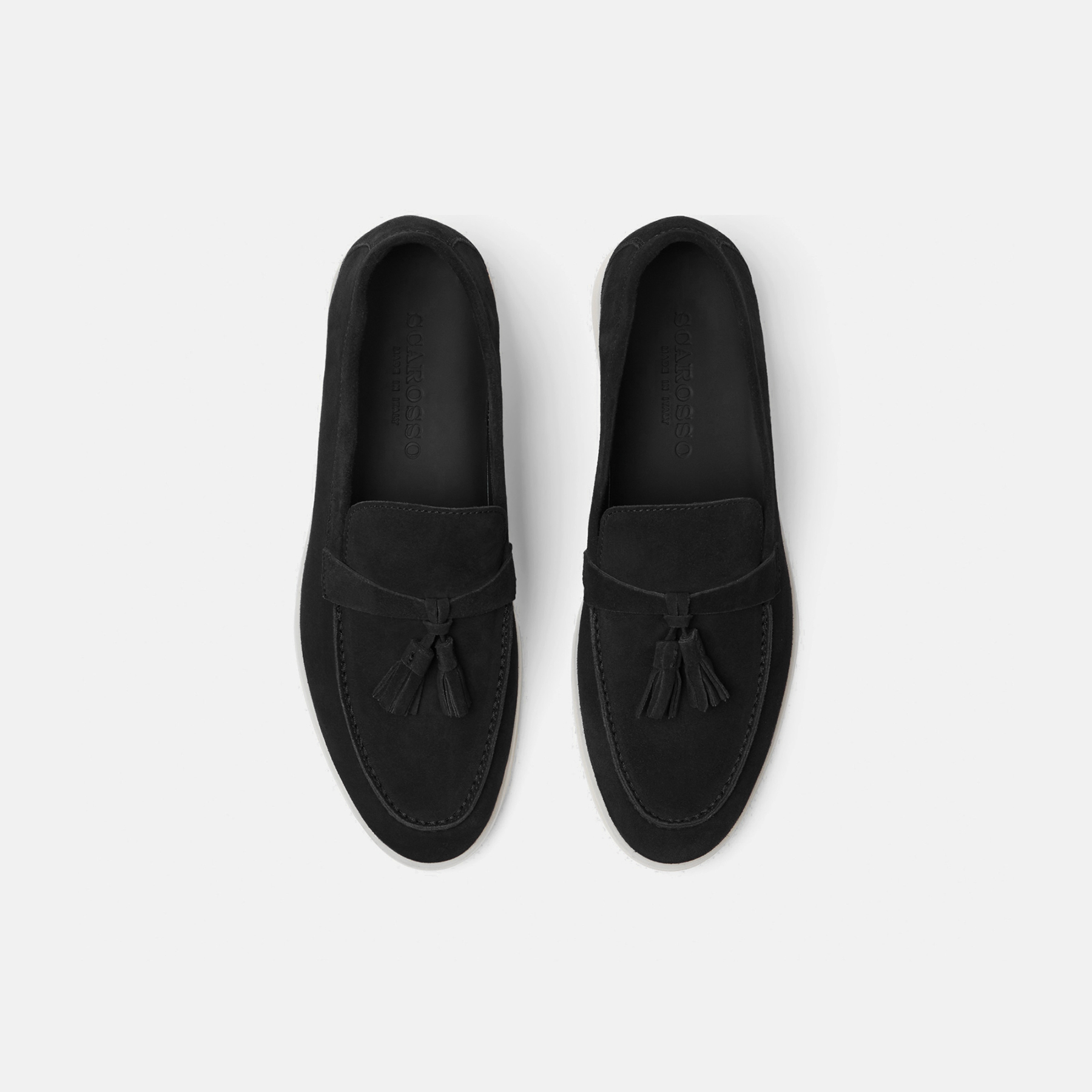 Shop Scarosso Leandra Black Suede Edit - Woman Loafers Black Edit In Black Edit - Suede