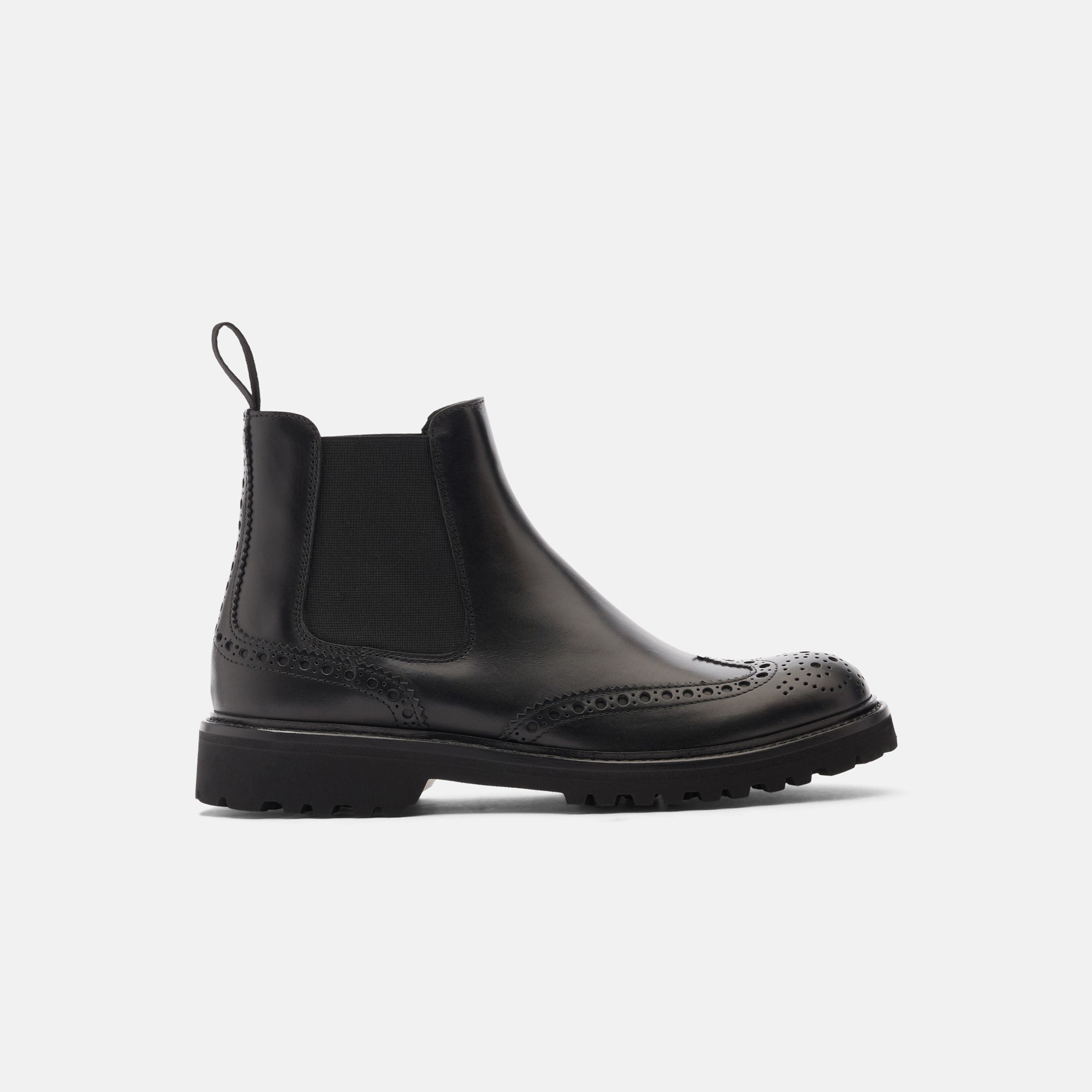 Scarosso Poppy Black - Donna Chelsea Boots Nero - Vitello Lucido 40