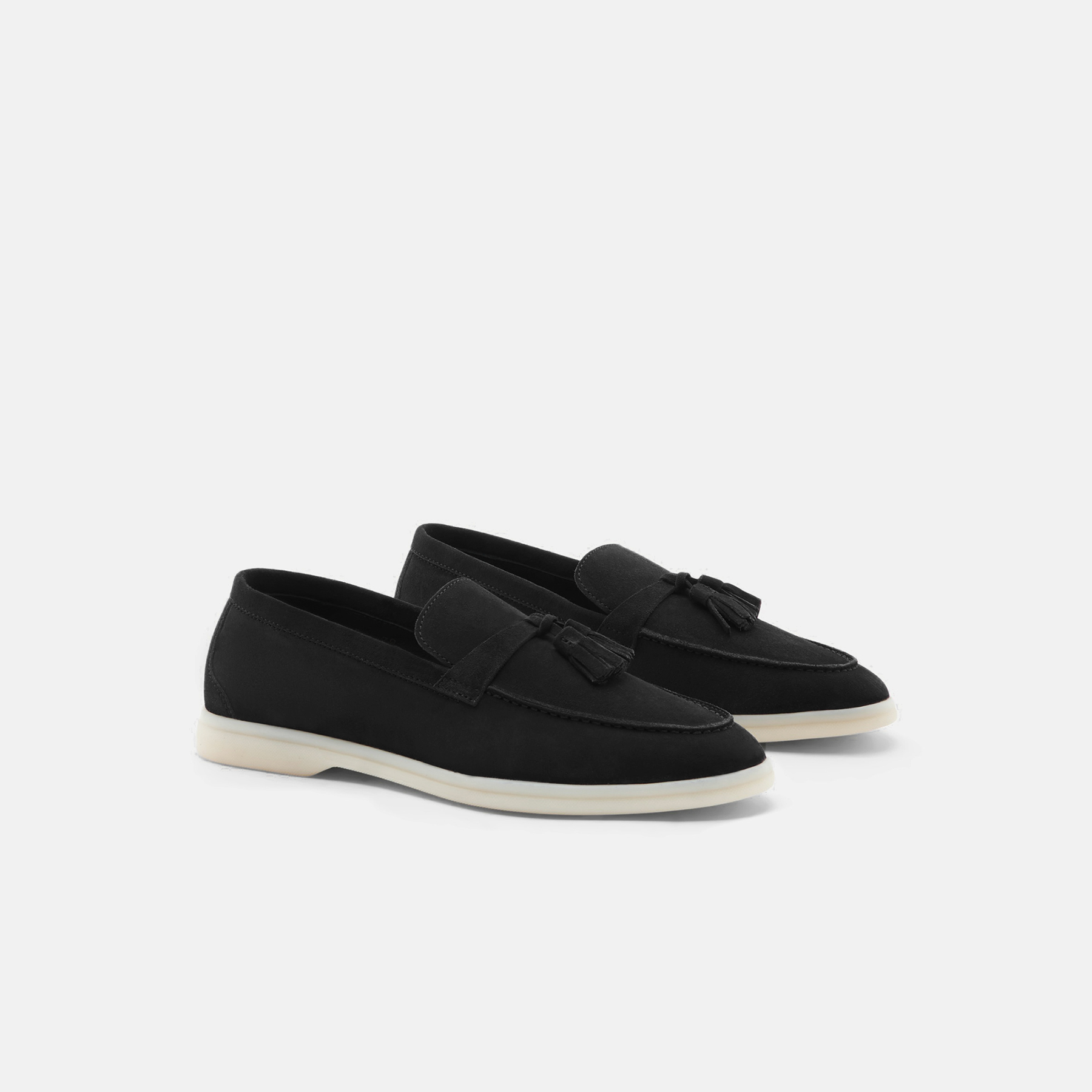 Shop Scarosso Leandra Black Suede Edit - Woman Loafers Black Edit In Black Edit - Suede