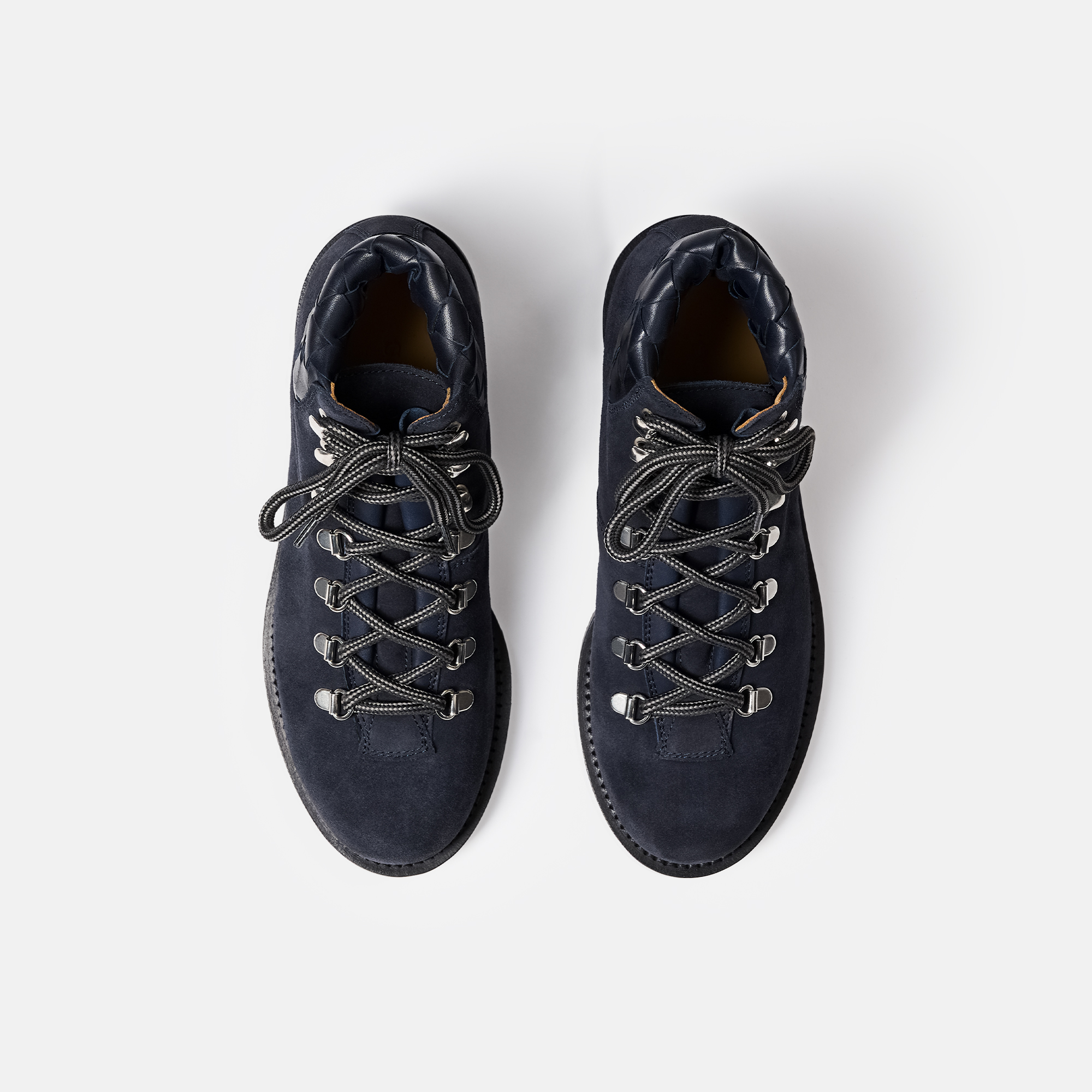 Scarosso Catherine Woven-panel Lace-up Boots