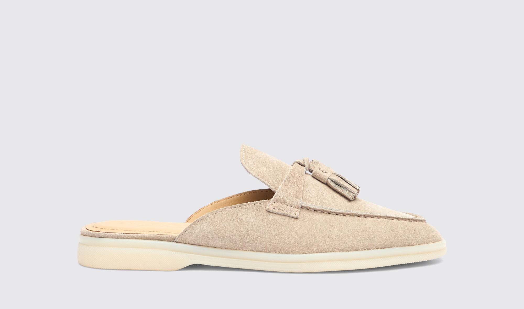 Shop Scarosso Lucrezia Sand Suede - Woman Mules Sand In Sand - Suede
