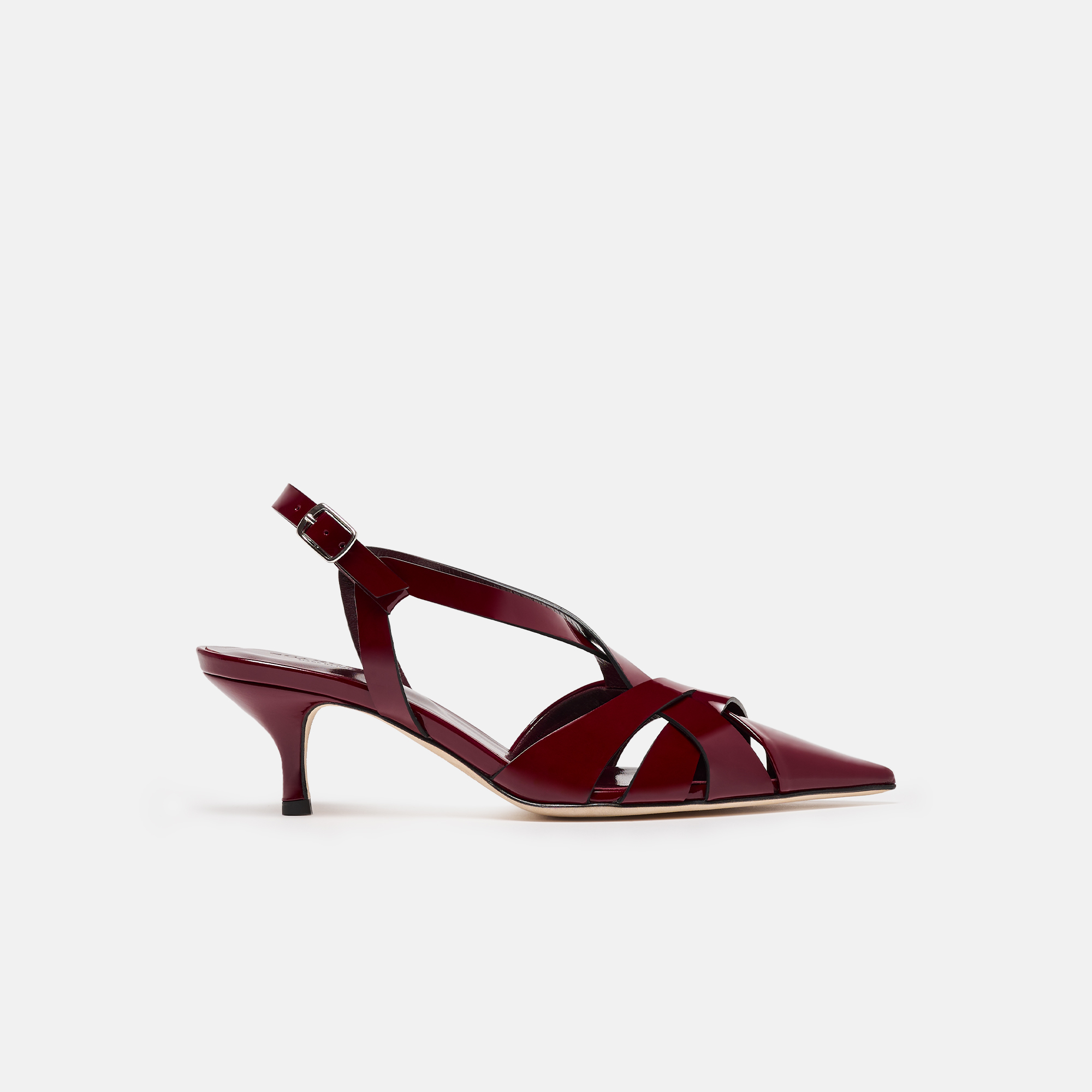 Clio Burgundy Patent High Heels for Women | Scarosso®