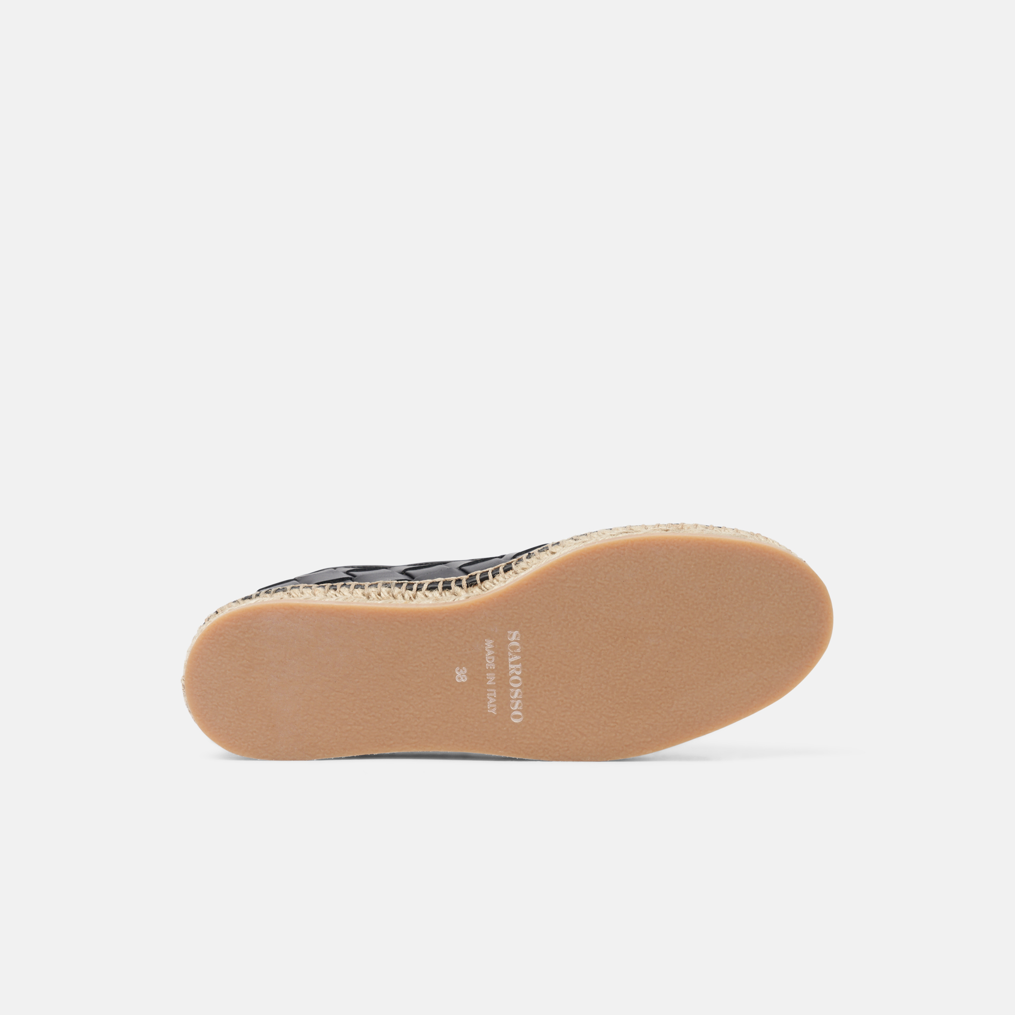 Scarosso Martina Woven Espadrilles In Black