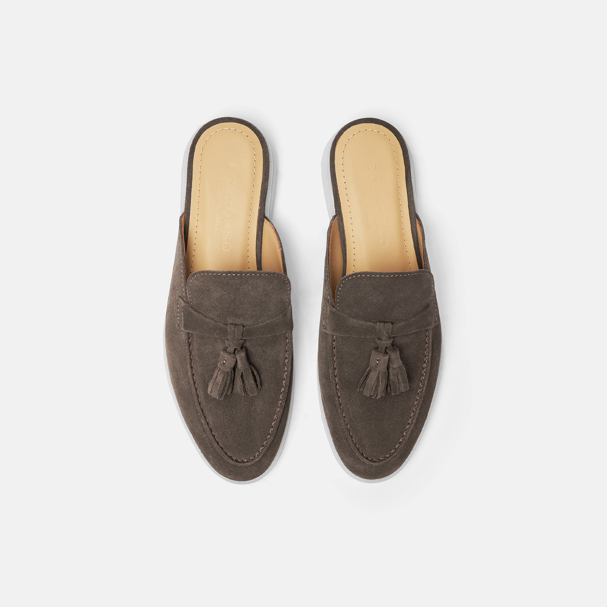Scarosso Lucrezia Deep Taupe Suede In Deep Taupe - Suede