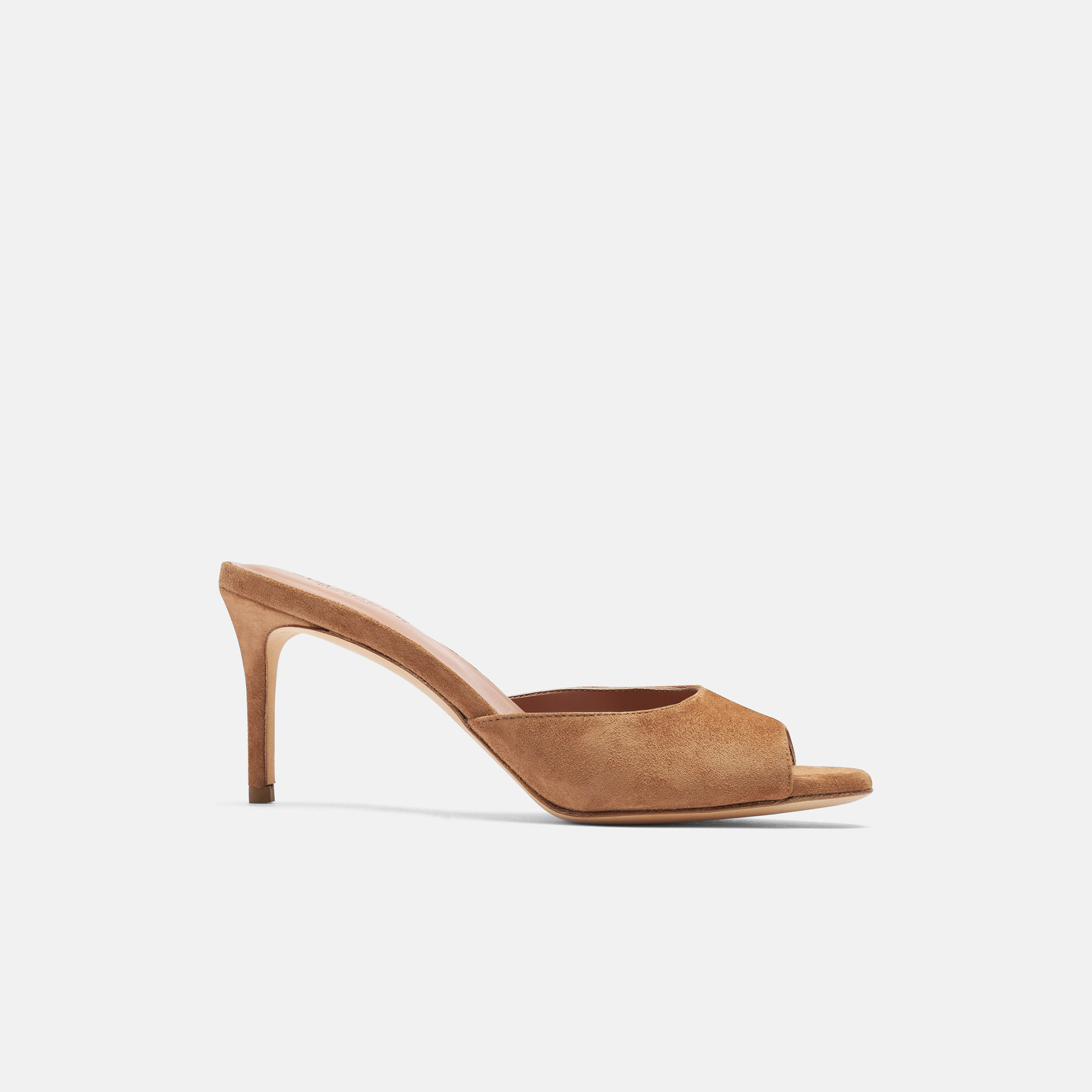 Shop Scarosso Lohan Tan Suede - Woman Mules Tan In Tan - Suede