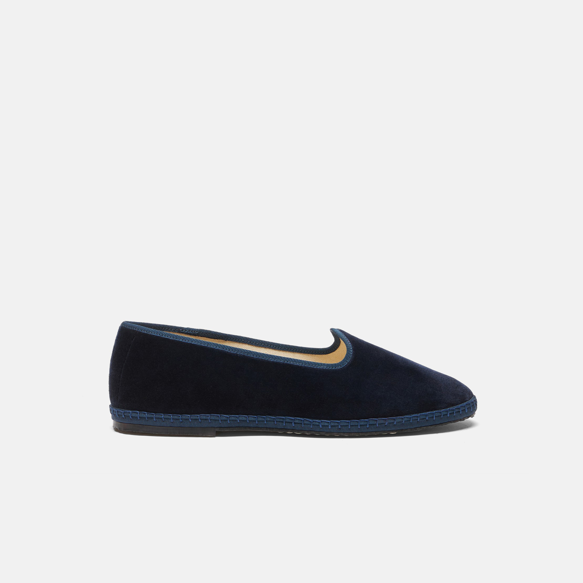 Shop Scarosso William Iv Midnight - Man Slippers Blue In Blue - Velvet