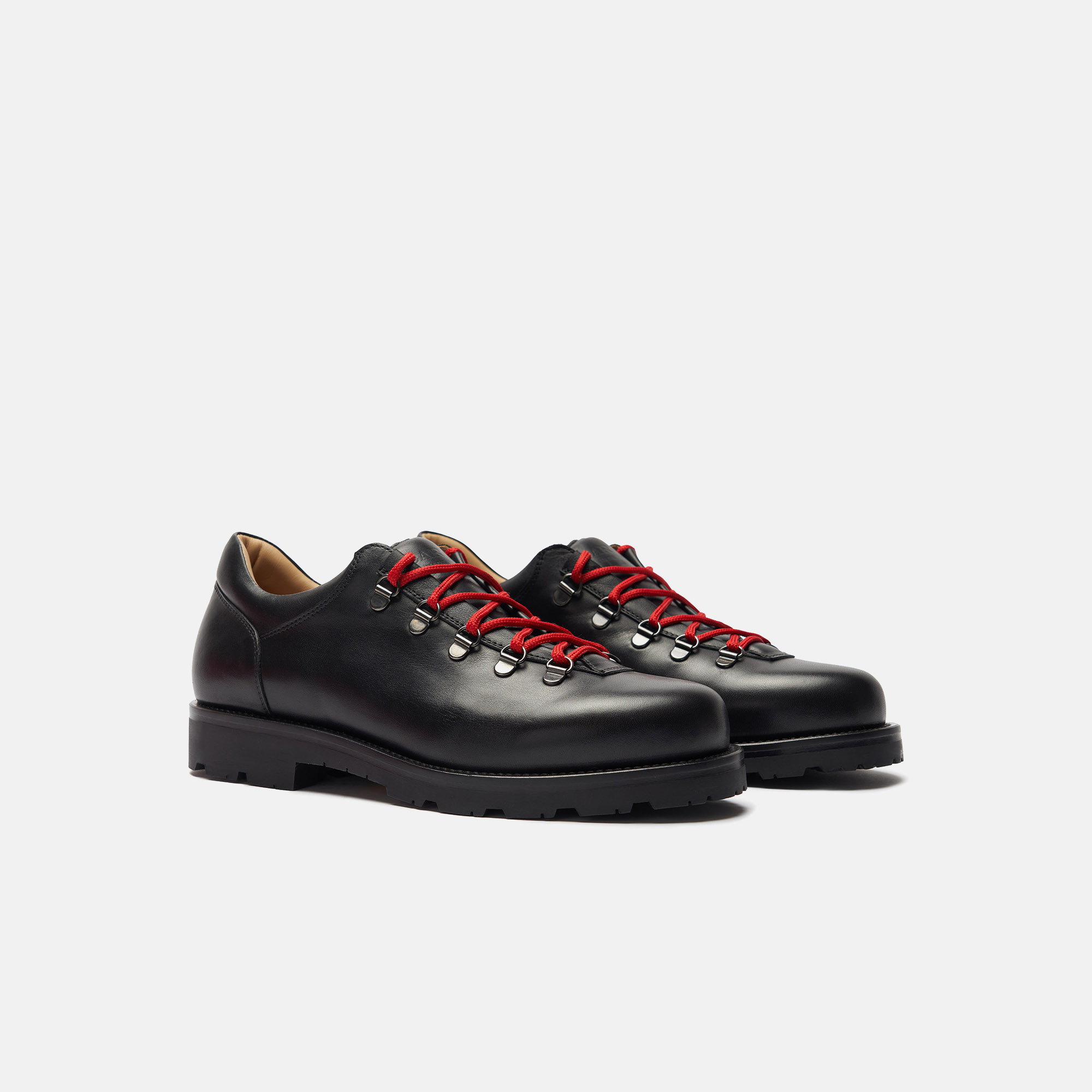 Scarosso Eddy Lace-up Boots In Black - Calf