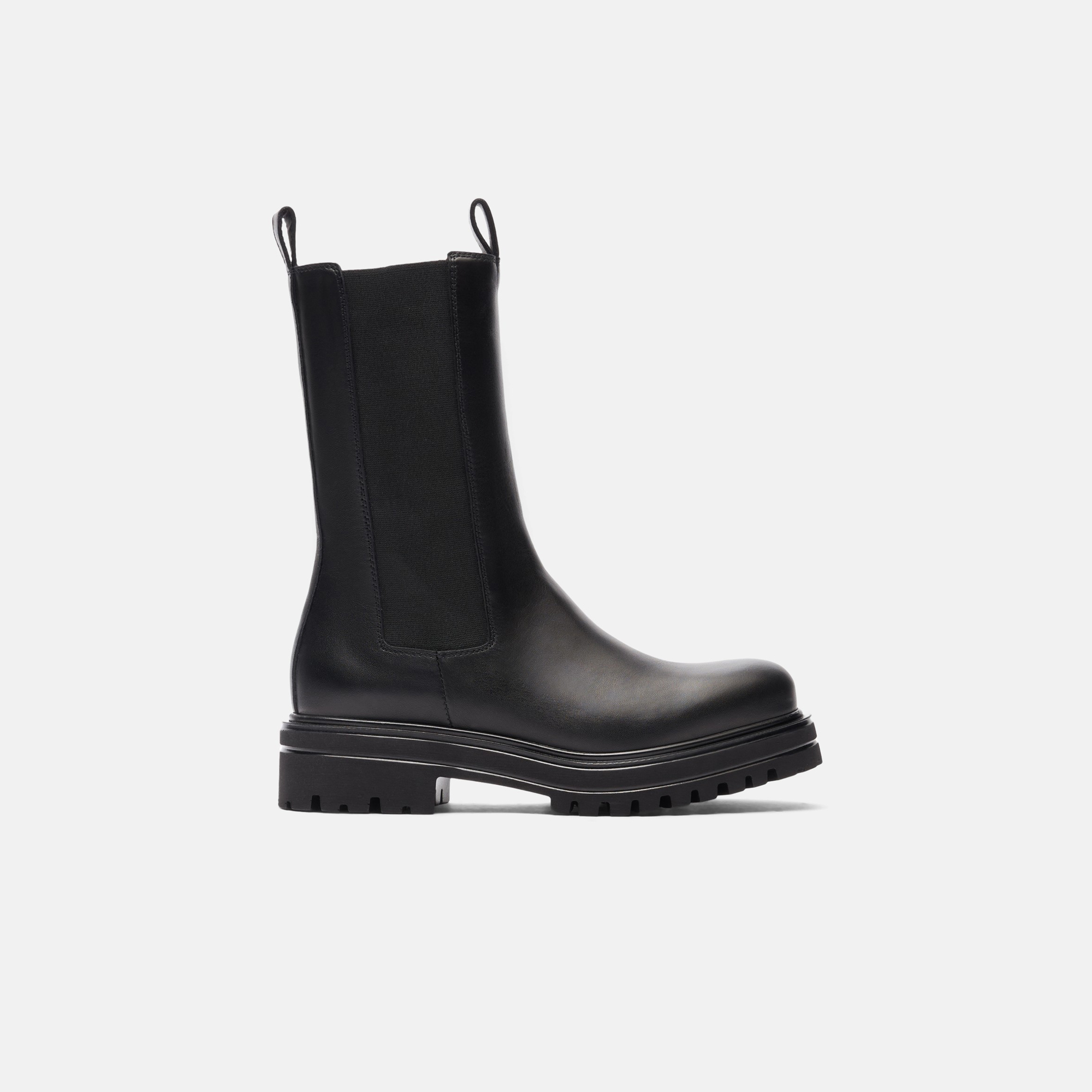 Scarosso Naomi Black - Donna Chelsea Boots Nero - Vitello 40