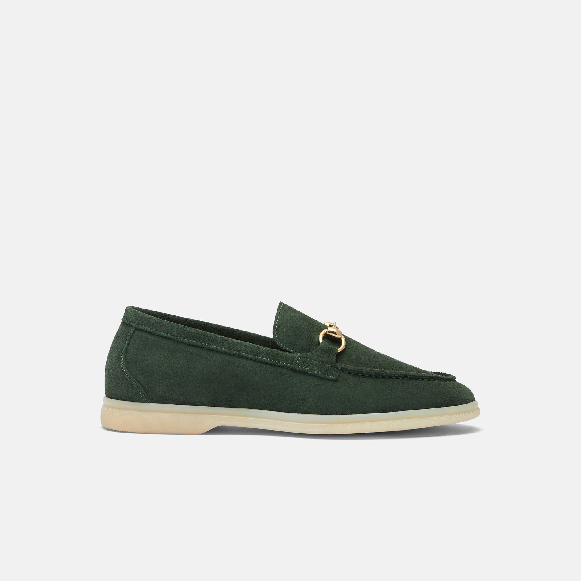 Scarosso Lilia Suede Loafers In Green - Suede
