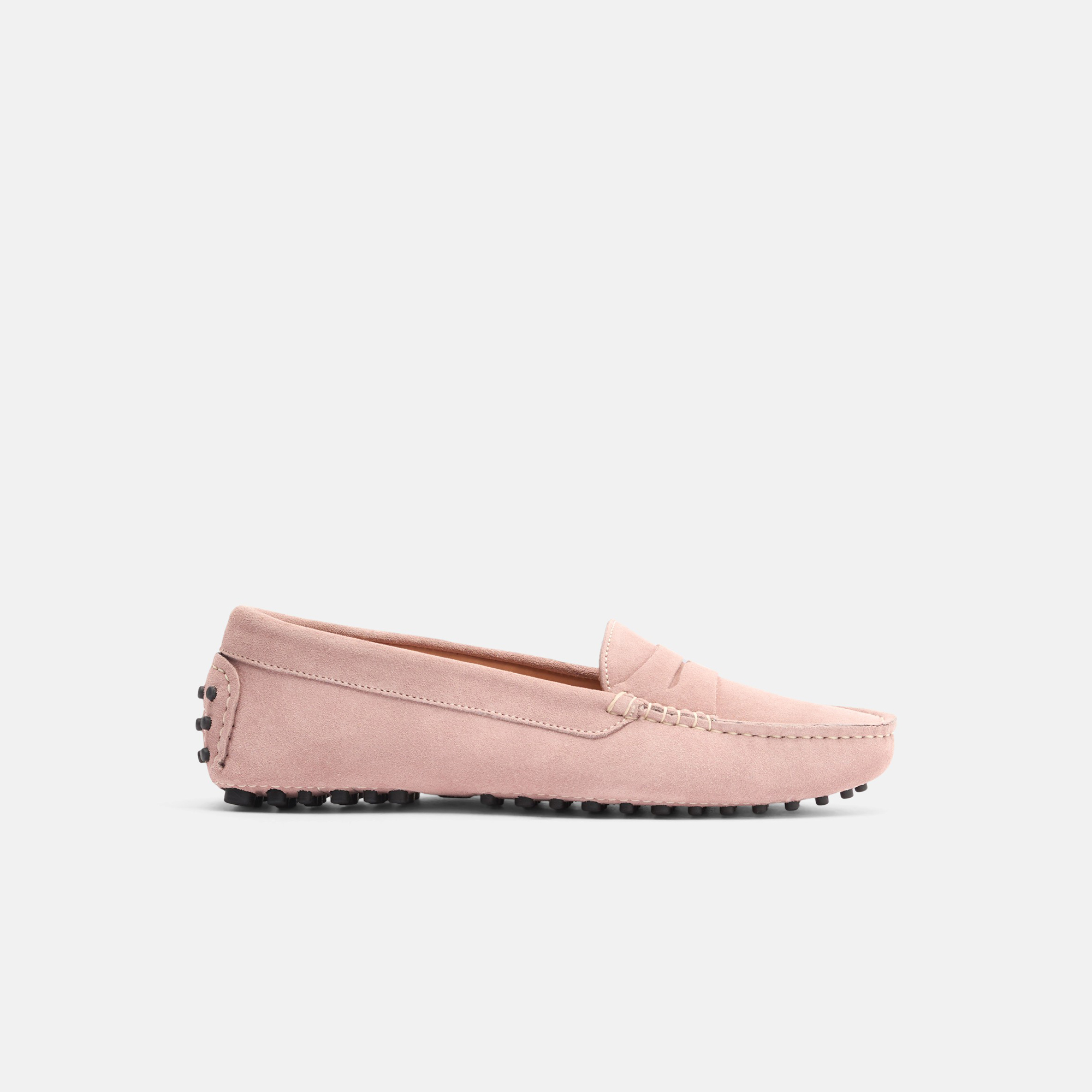 Scarosso Ashley Pink Suede Woman Driving Shoes Pink Suede 42