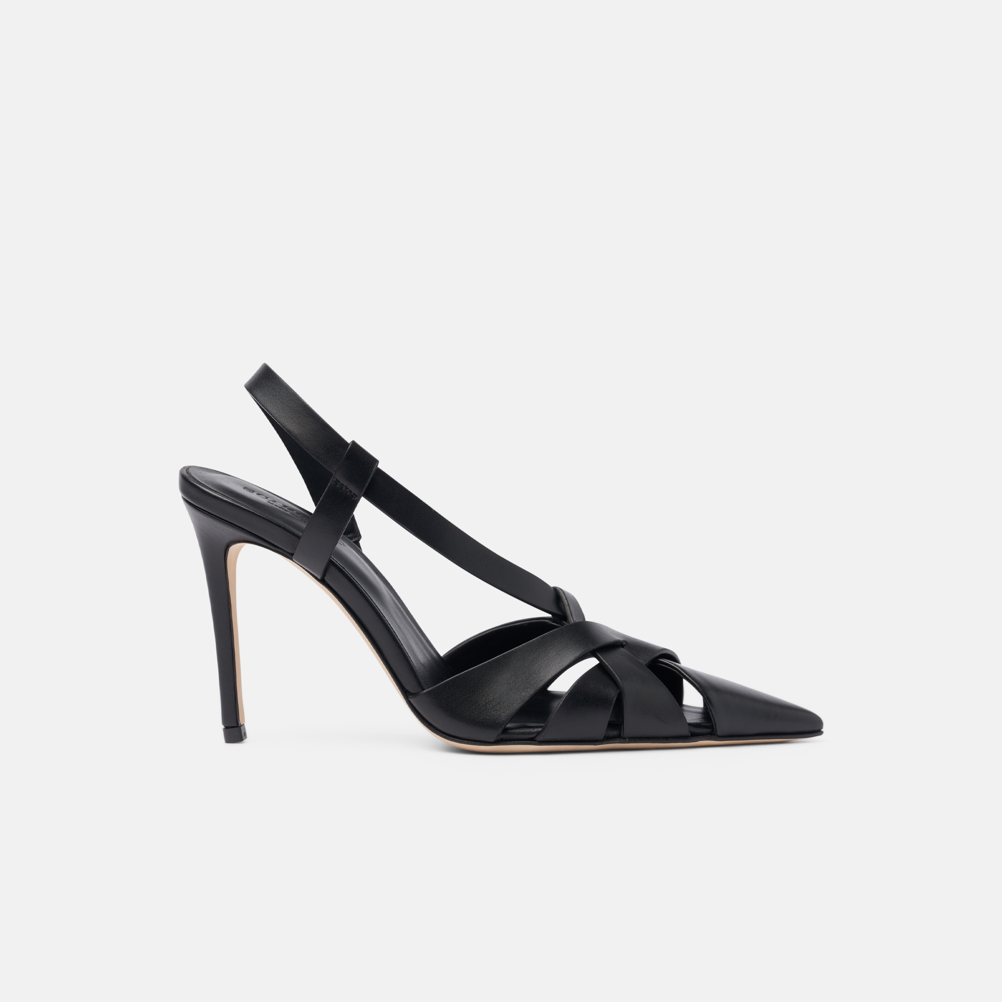 Scarosso 85mm Athena Strappy Pumps In Black - Calf