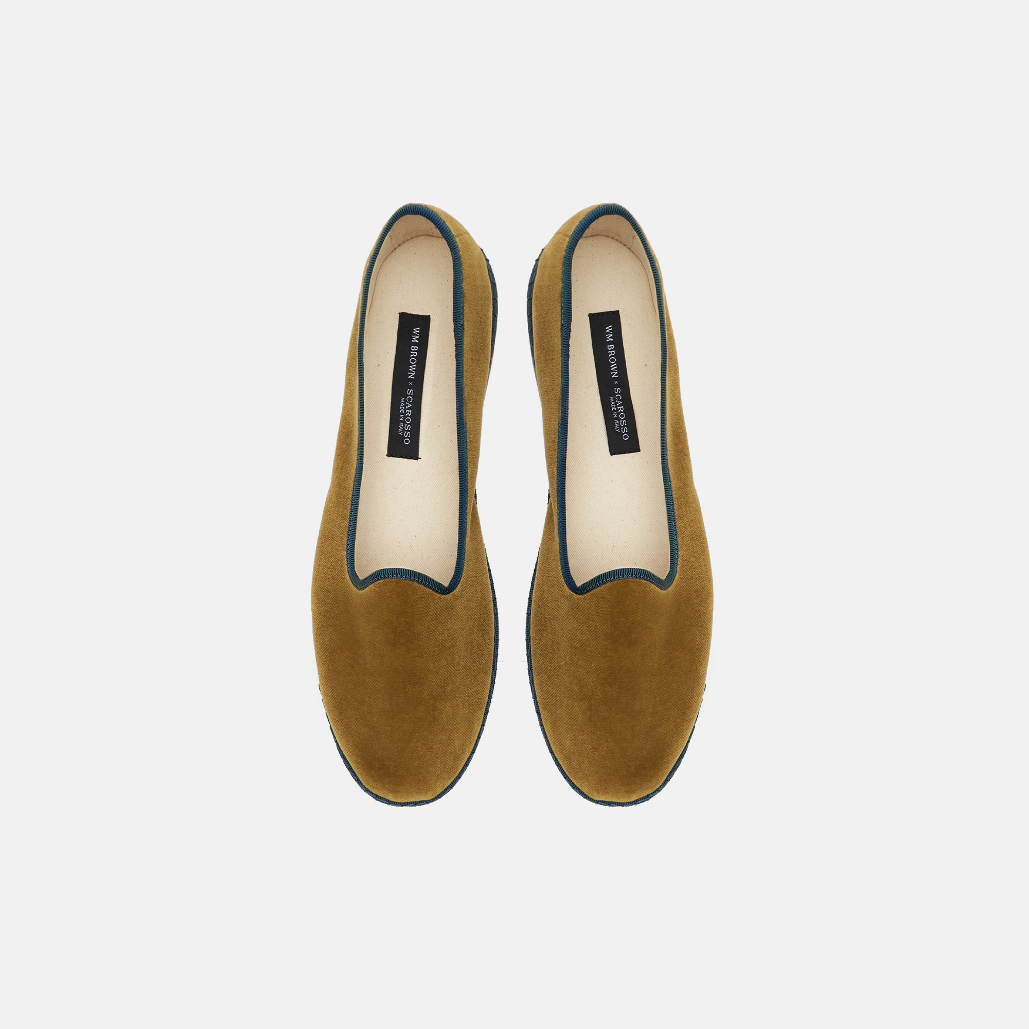 Scarosso William Iv Velvet Loafers In Green - Velvet