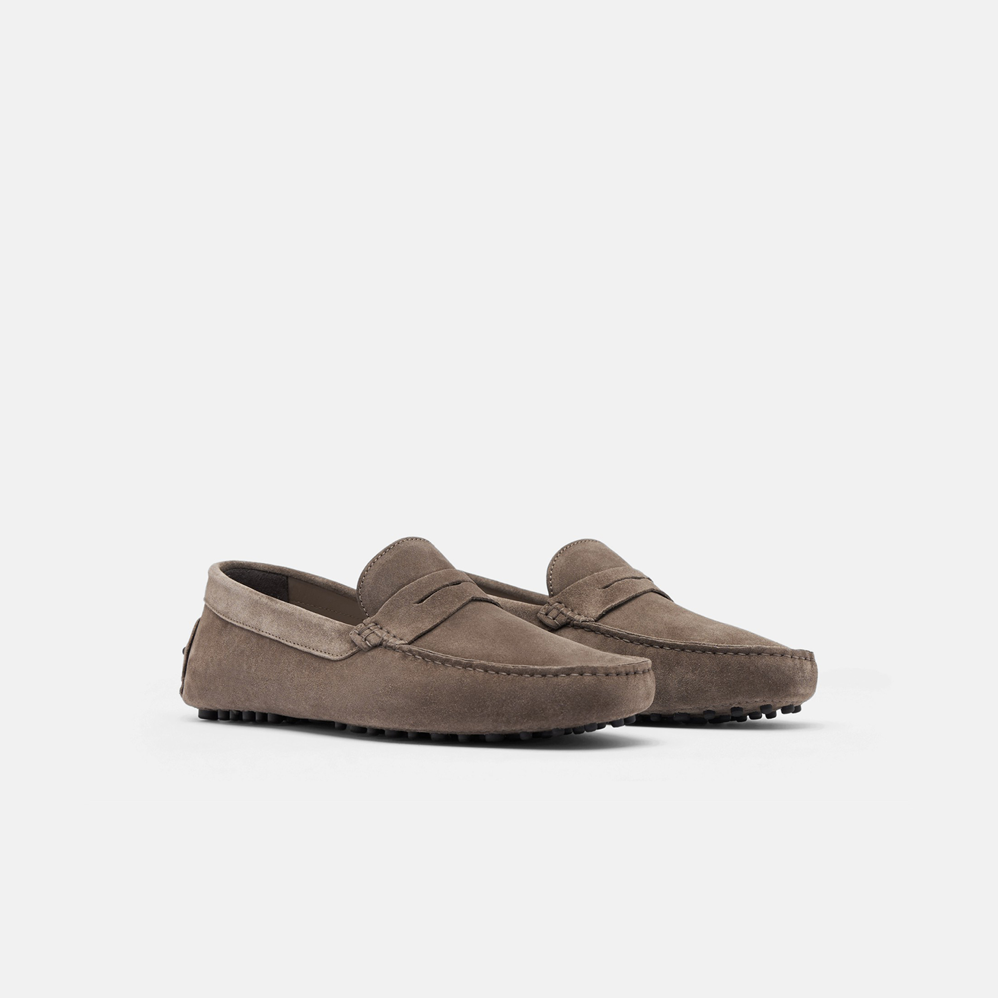 Scarosso Michael Suede Drivers In Taupe - Suede
