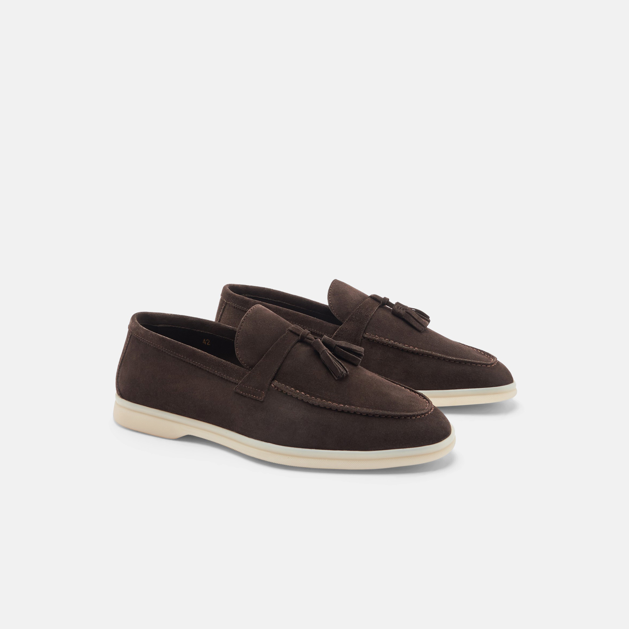 Scarosso Leandro Loafers In Dark Brown - Suede