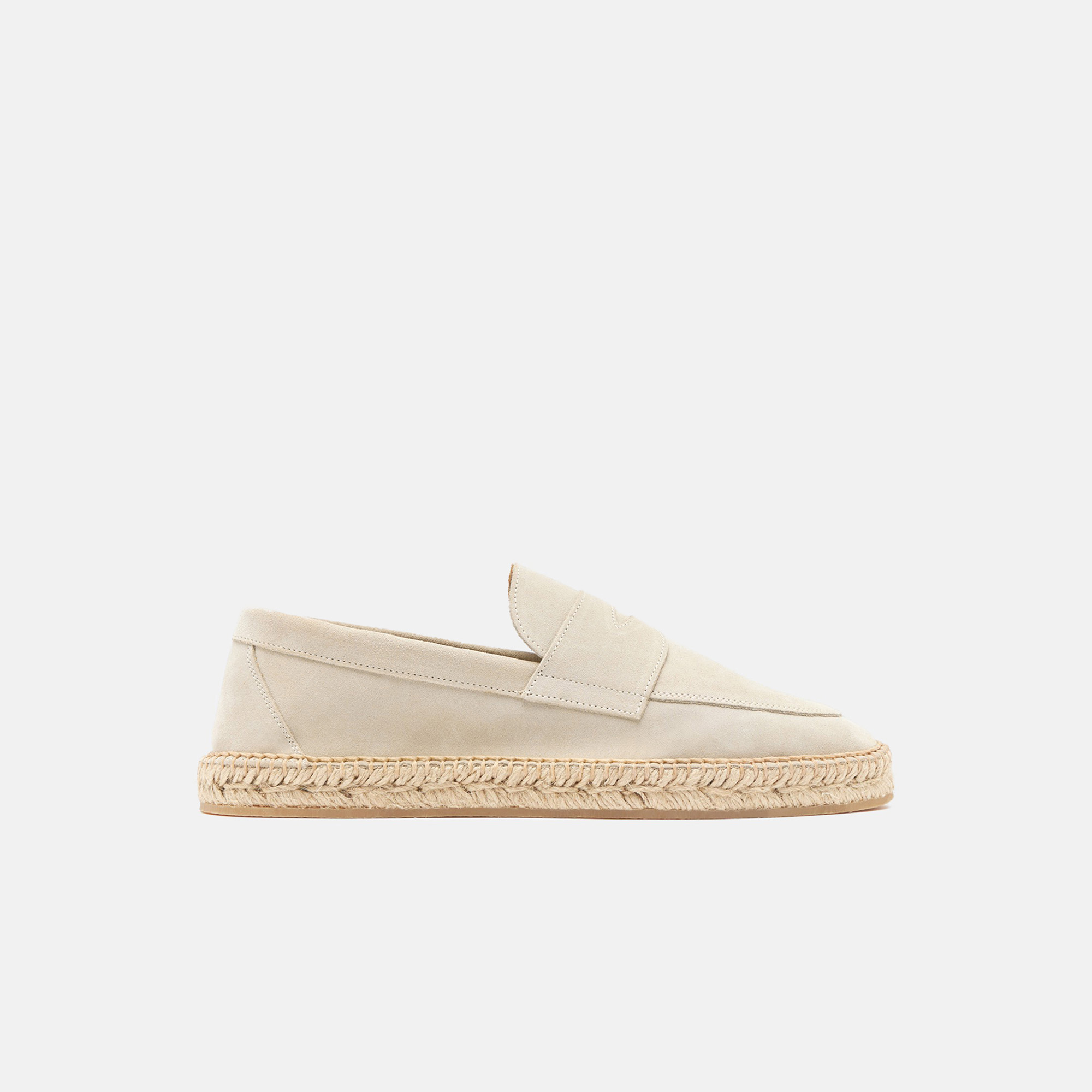 Scarosso Diego Round-toe Espadrilles In Raw - Suede