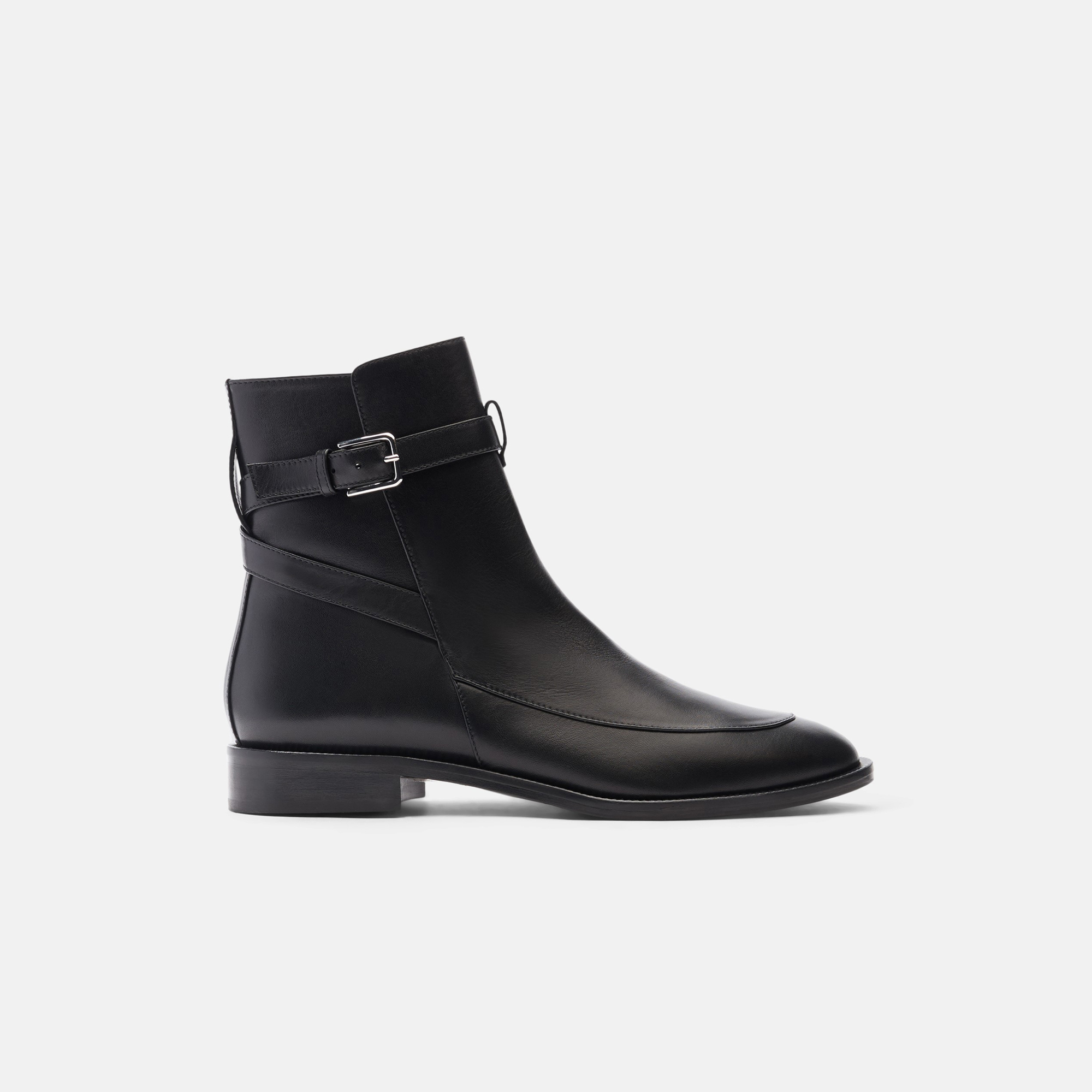 Scarosso Kelly Black Woman Jodhpur Boots Black Calf 37 5 Black