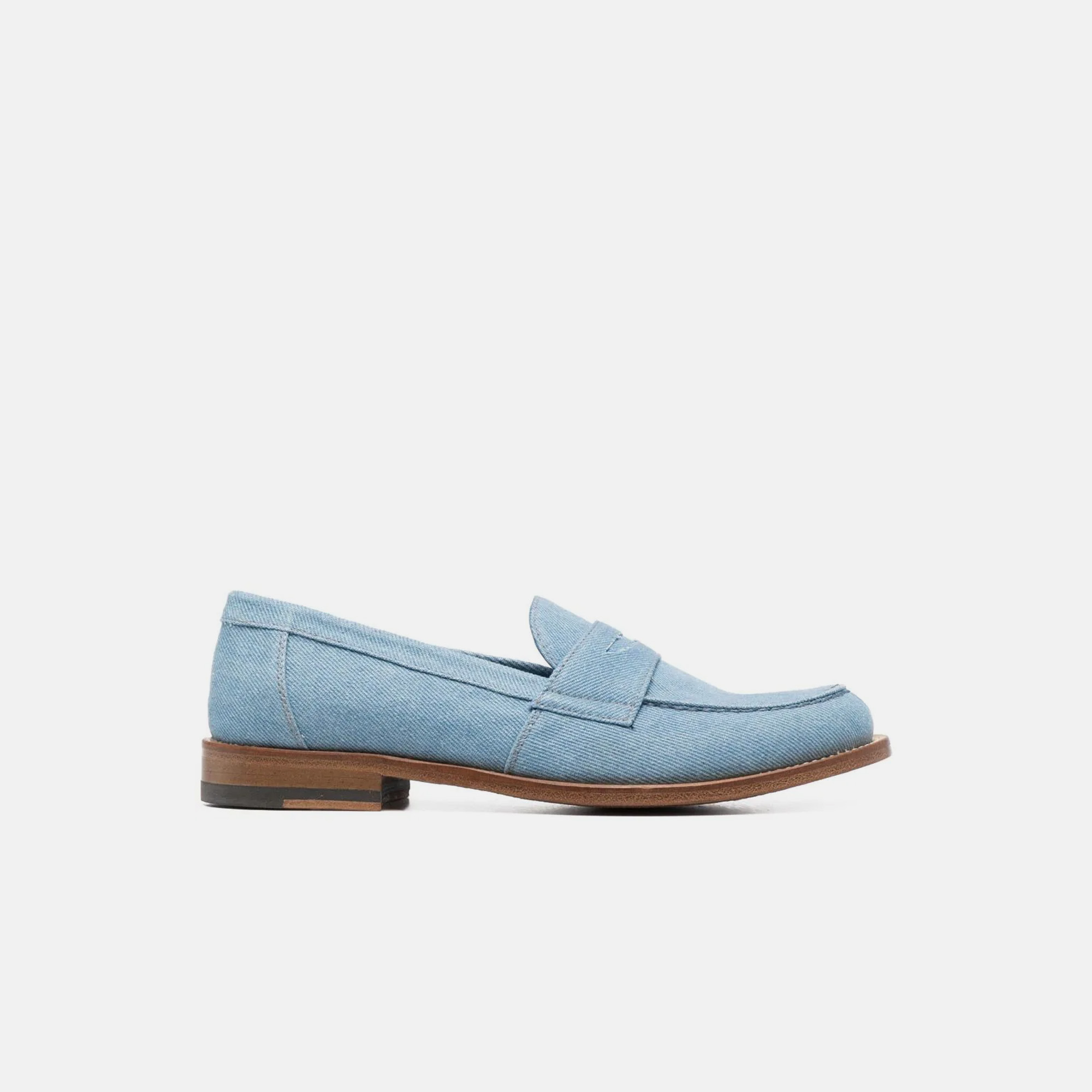 Scarosso Harper Light Blue Denim - Woman Loafers Light Blue In Light Blue - Denim