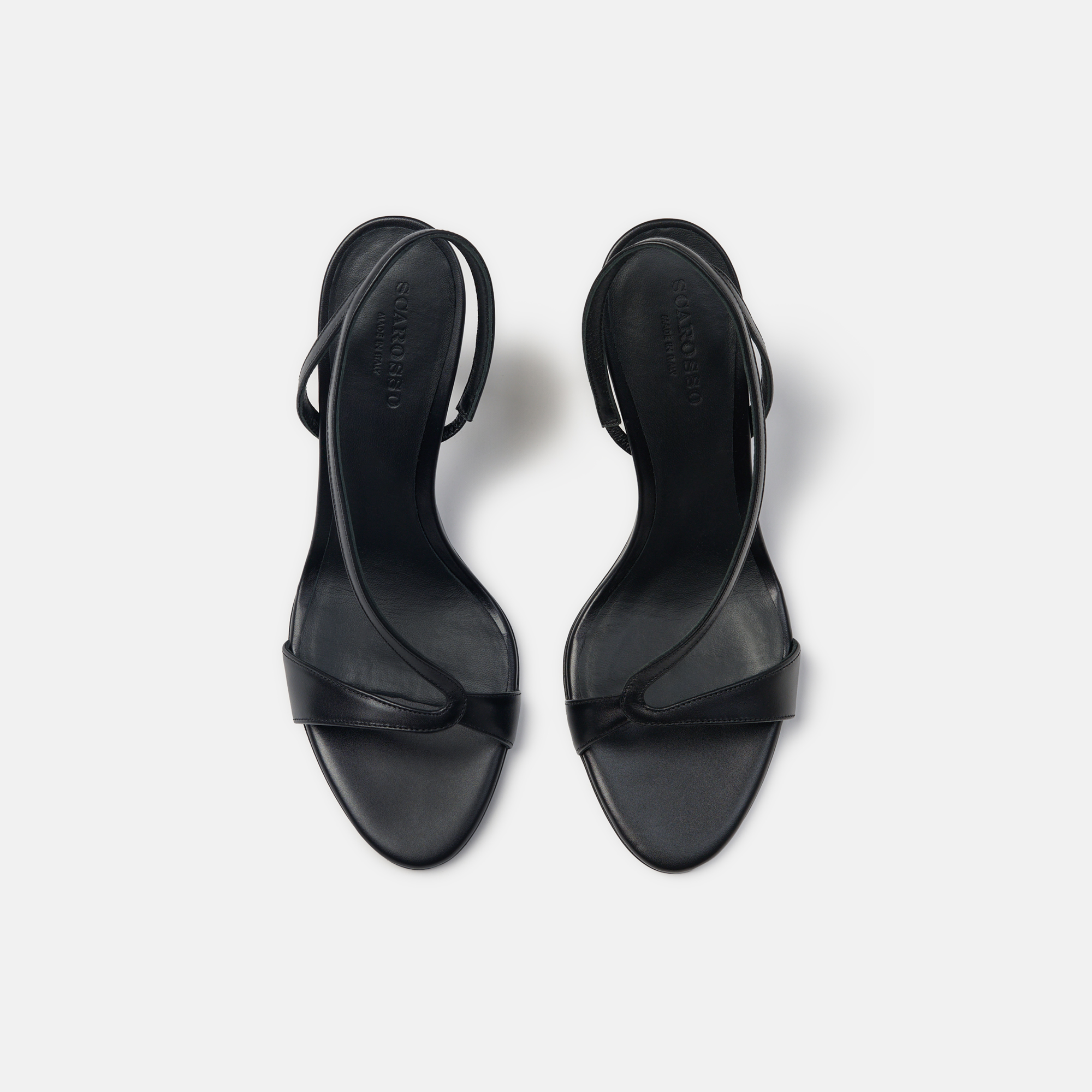 Scarosso Paula Strappy Heeled Sandals In Black