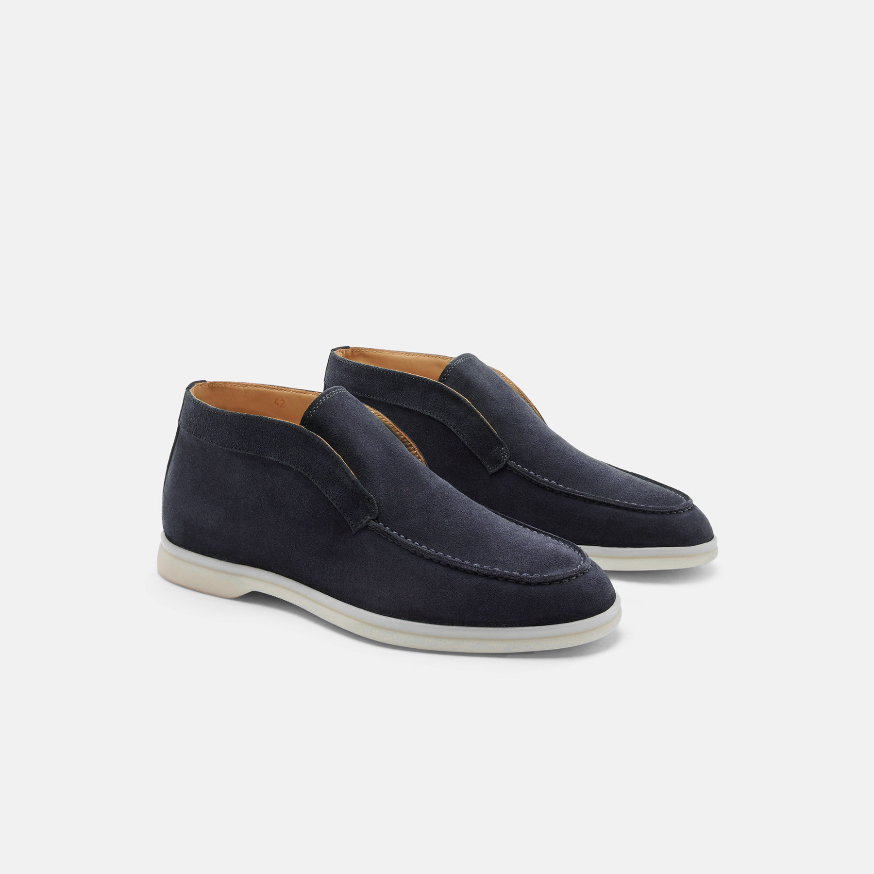 Scarosso Leonardo Suede Ankle Boots In Blue - Suede