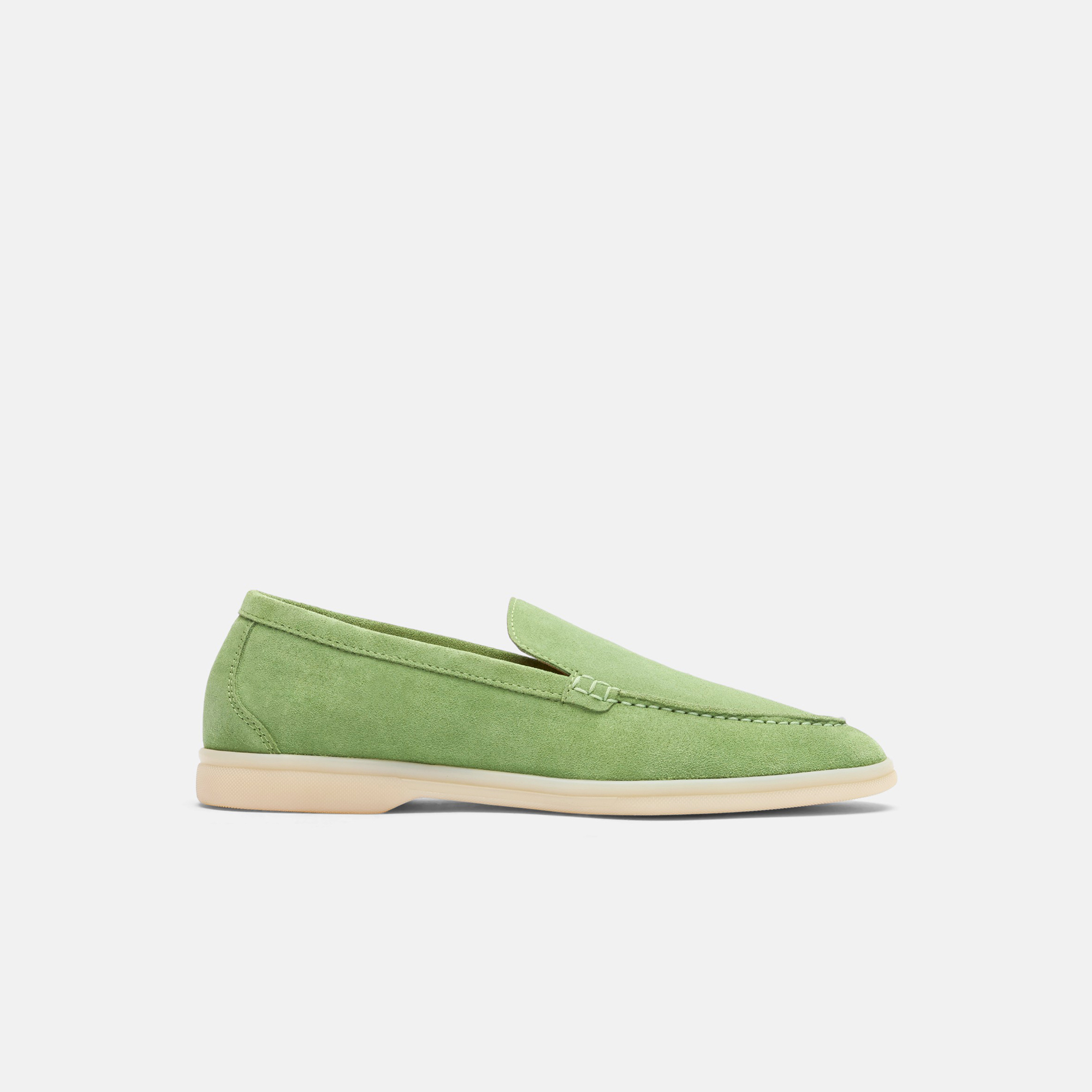 Scarosso Mocassins Ludovica Verde Chiaro Scamosciata Vert clair - Daim - Immagine 3