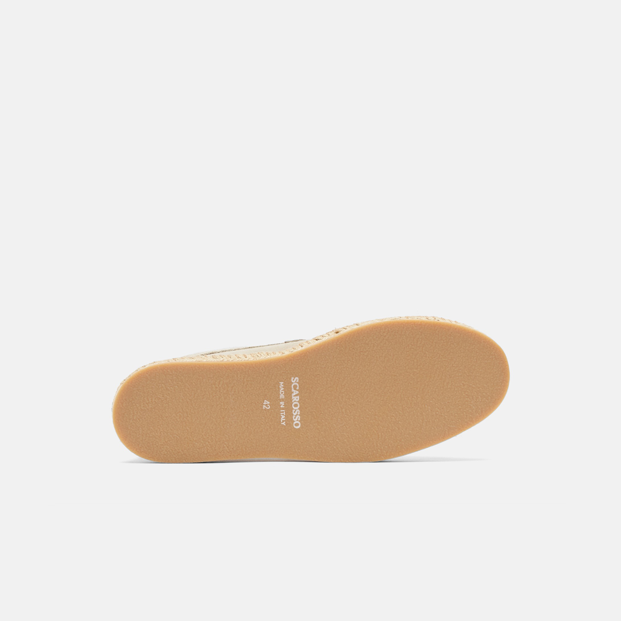 Scarosso Diego Round-toe Espadrilles In Raw - Suede