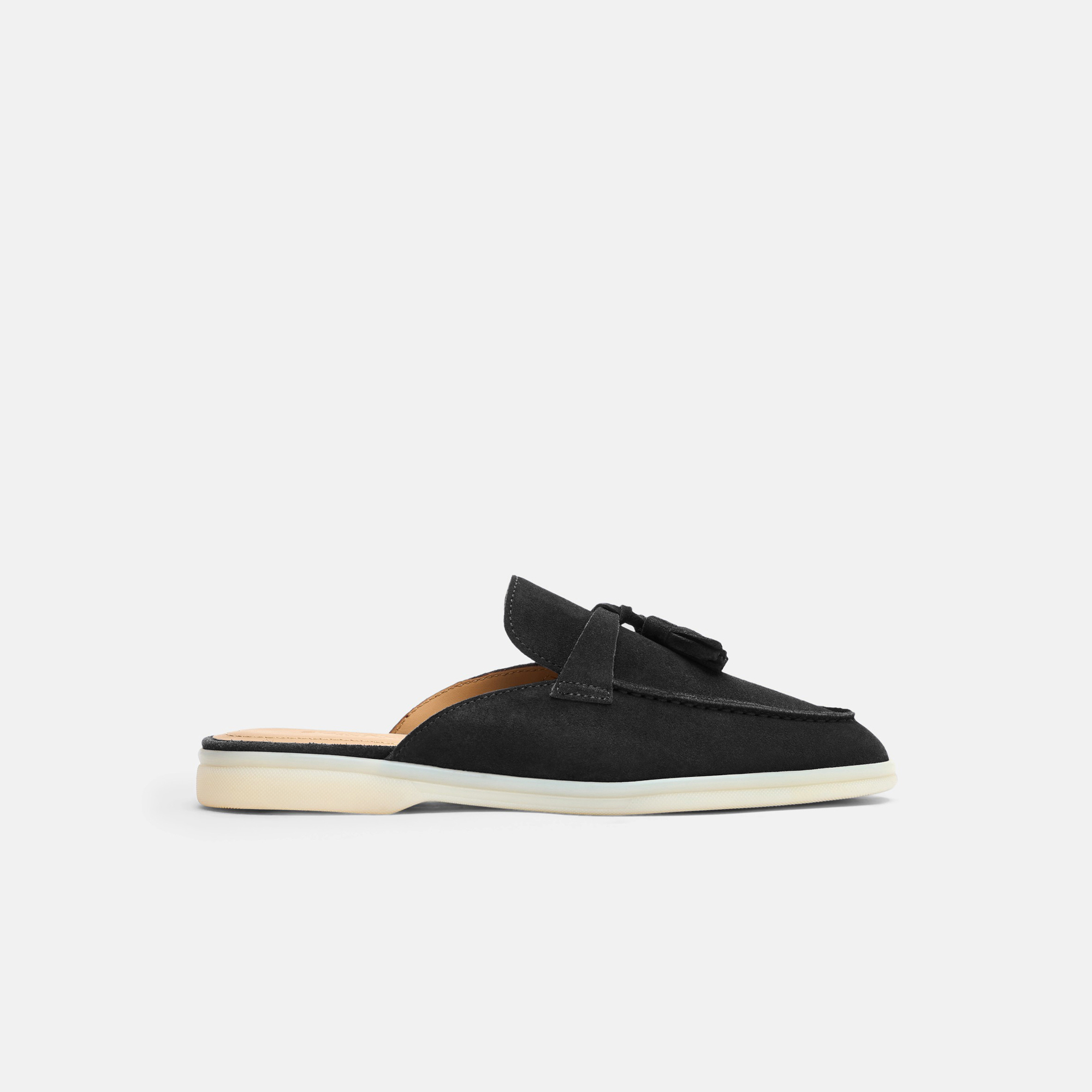 Scarosso Lucrezia Slippers In Black Edit - Suede