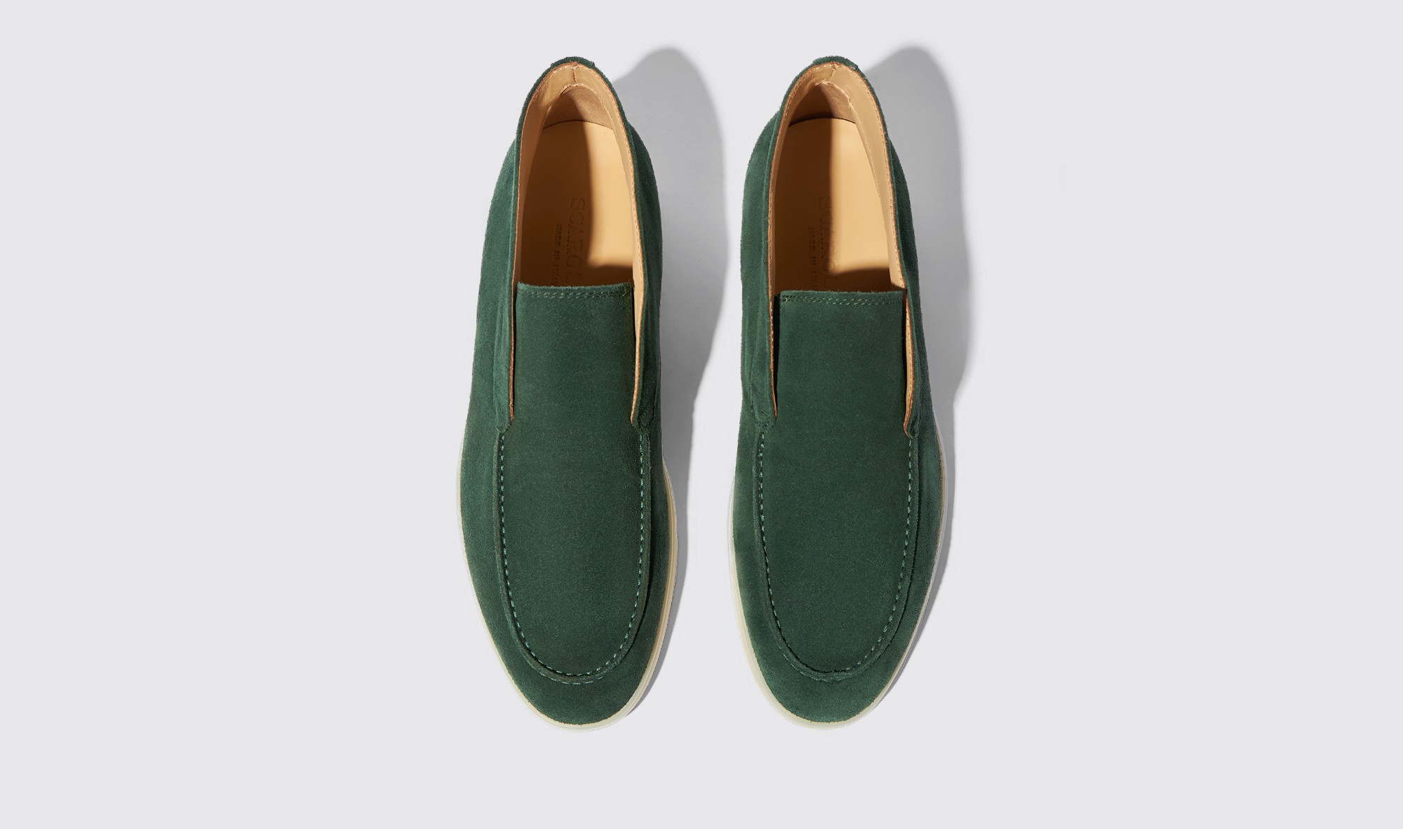 Shop Scarosso Leonardo Green Suede - Man Boots Green In Green - Suede