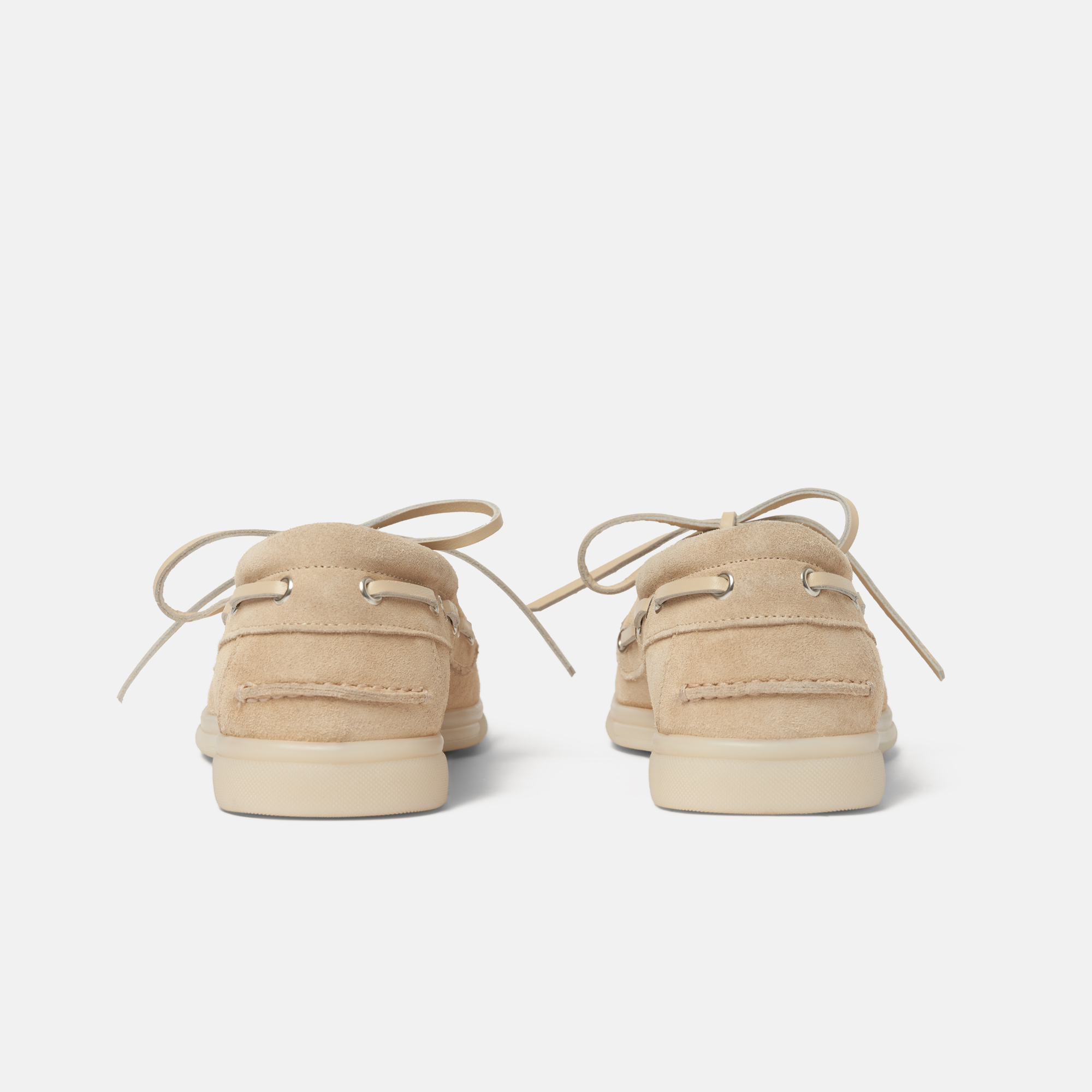 Scarosso Lia Boat Shoes In Butter - Suede