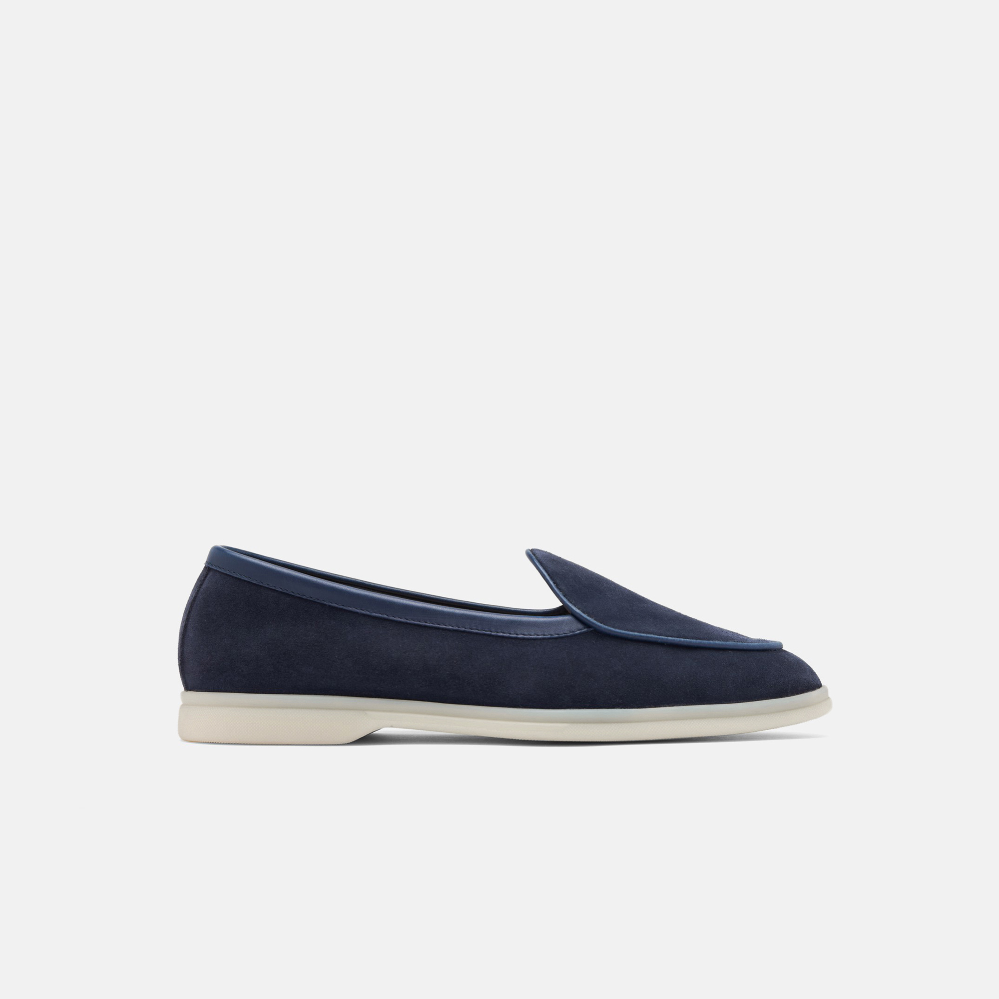 Scarosso Livio Blue Suede - Man Loafers Blue In Blue - Suede