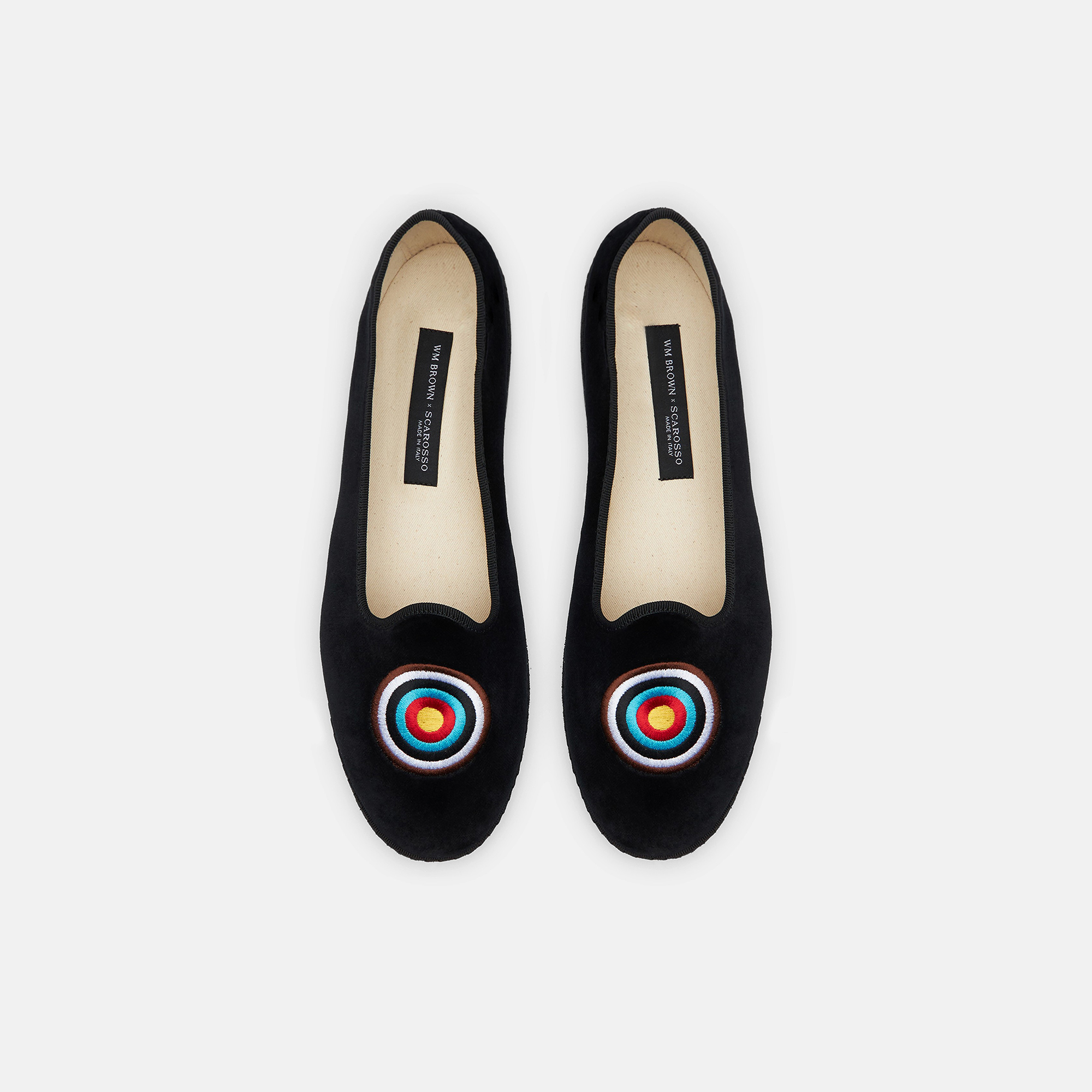Scarosso William Iv Target Slippers In Black