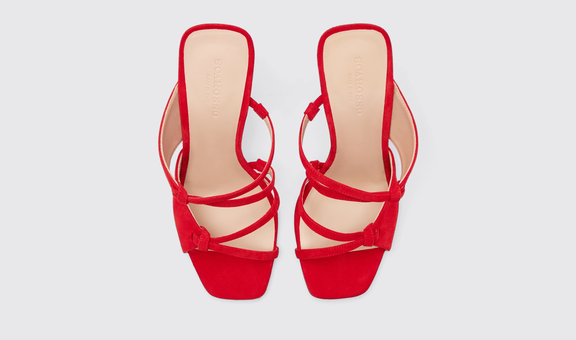 Shop Scarosso Zoe Red Suede - Woman Sandals Red In Red - Suede