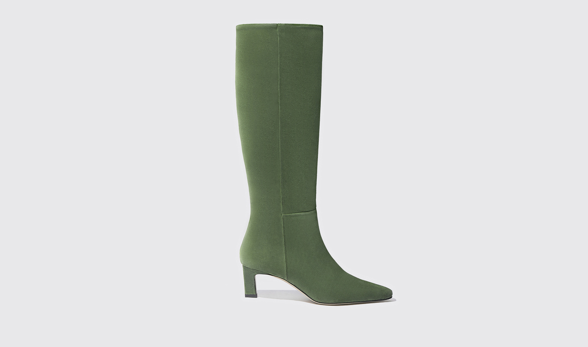Scarosso Kira Green Suede - Woman Boots Green In Green_suede