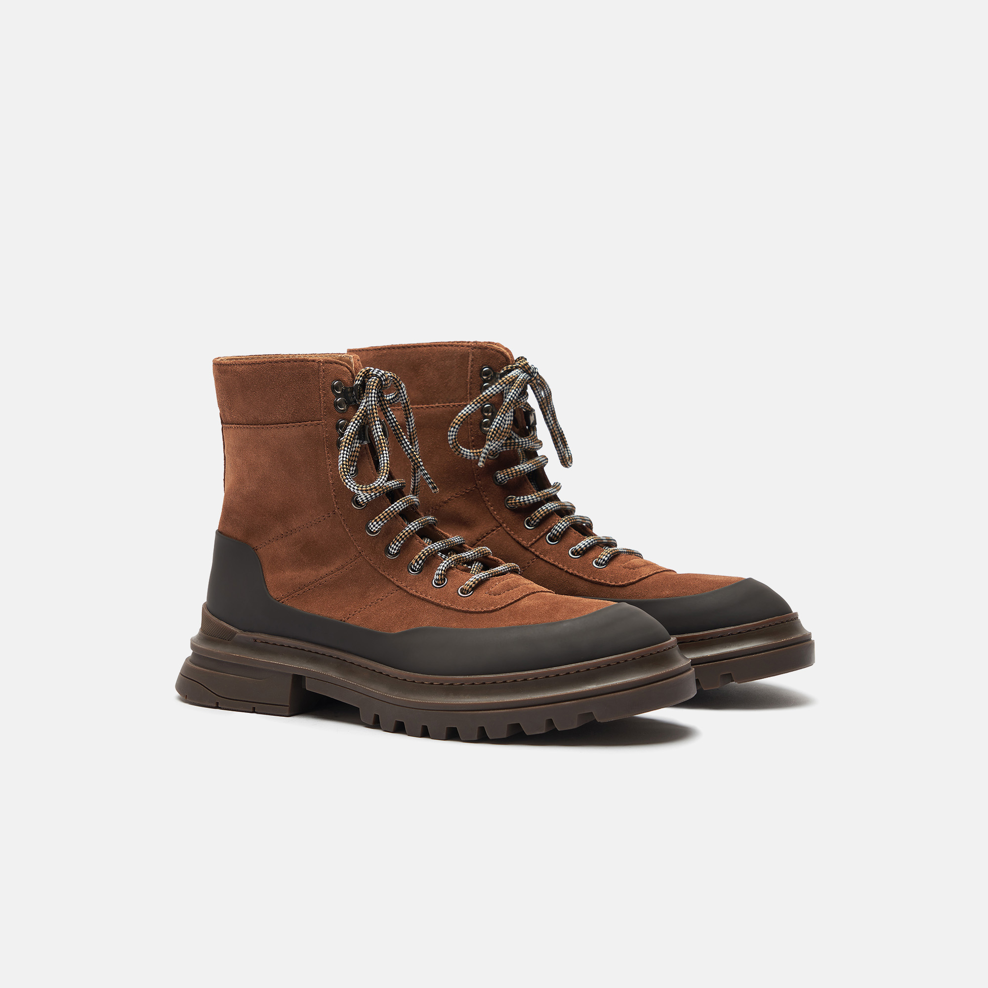 Scarosso Leather Boots In Tan - Suede