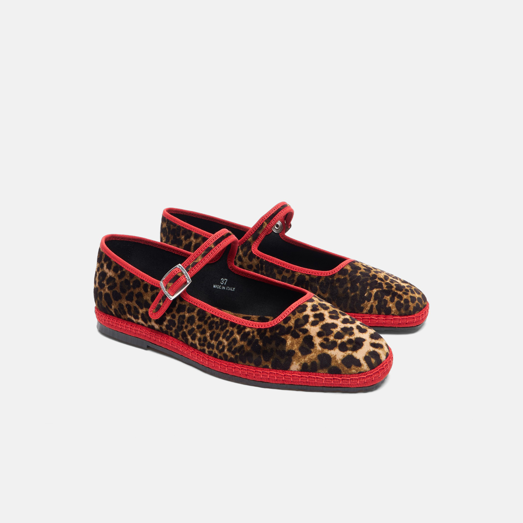 Scarosso Petra Velvet Ballerina Shoes In Leo - Velvet