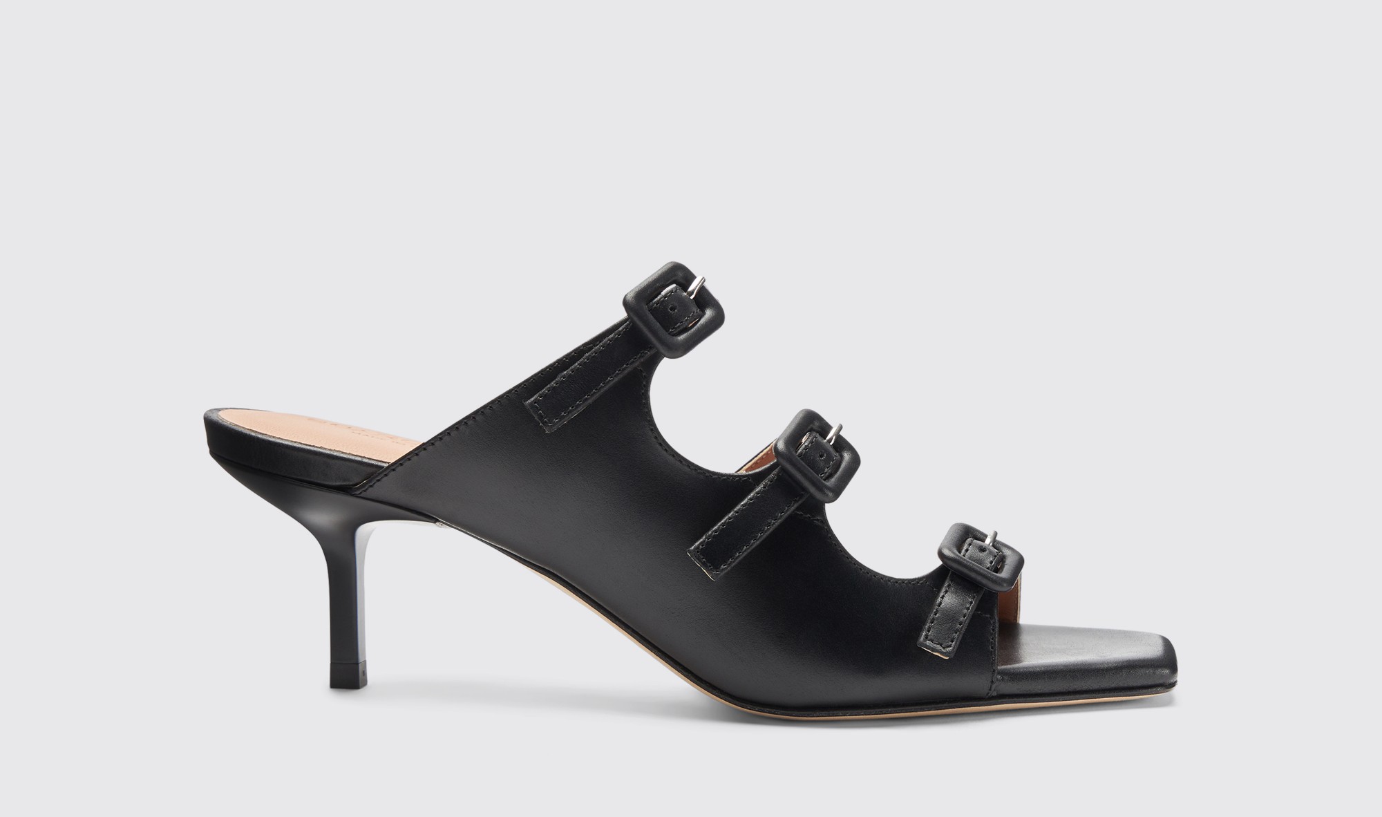 Shop Scarosso Manuela Black - Woman Sandals Black In Black - Calf