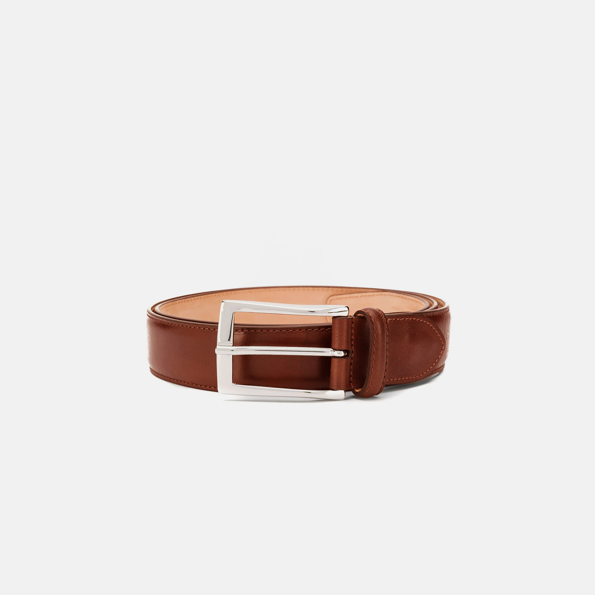 Scarosso Cintura Cognac Classica - Uomo Cinture Cognac - Vitello 100