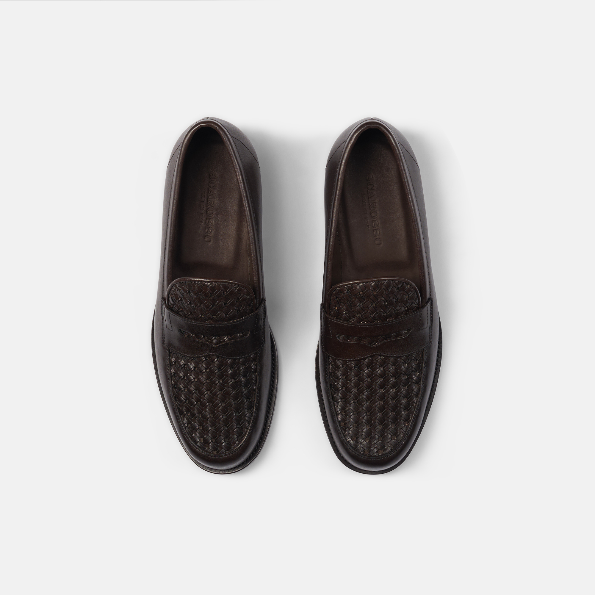 Scarosso Ryan Penny Loafers In Brown
