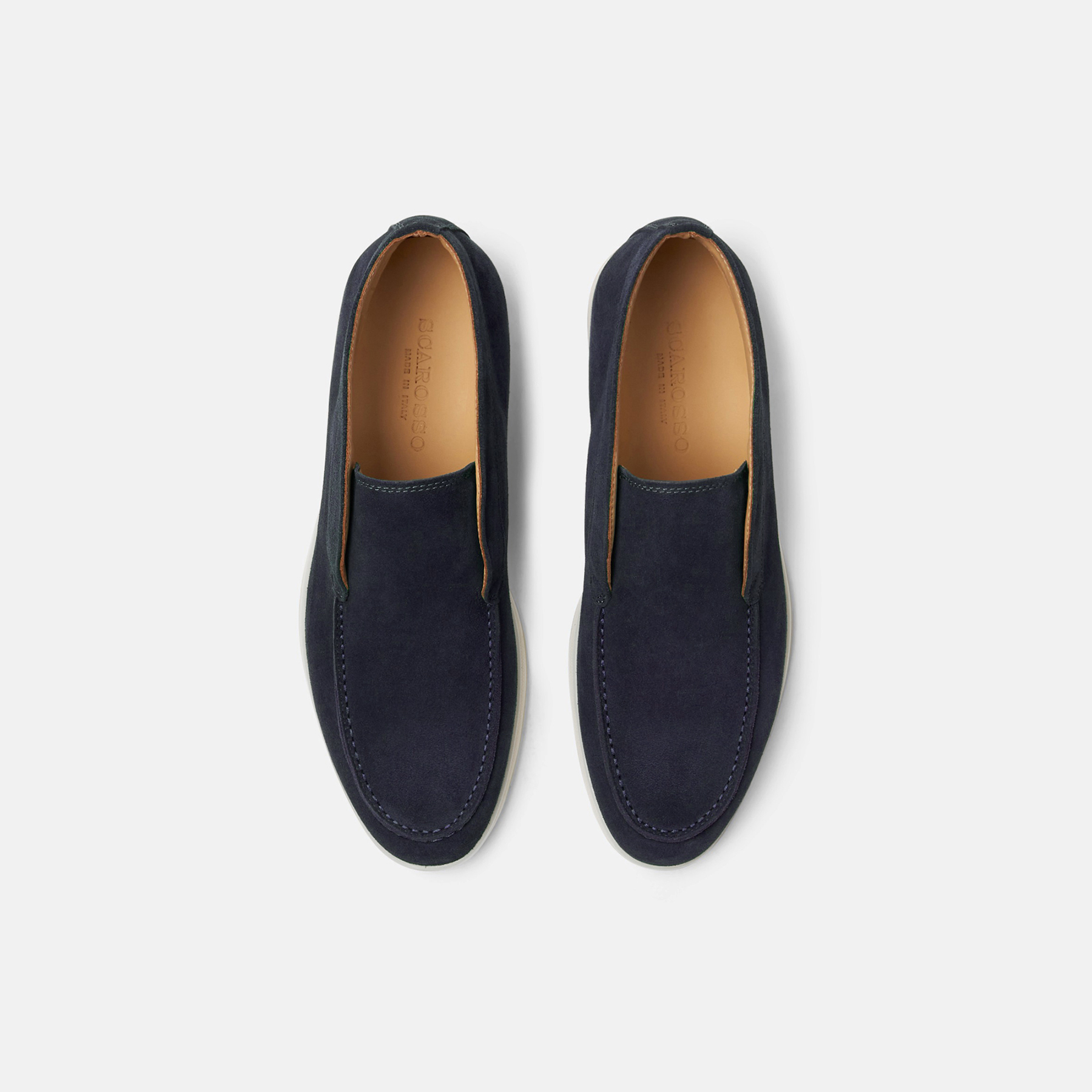 Scarosso Leonardo Suede Ankle Boots In Blue - Suede