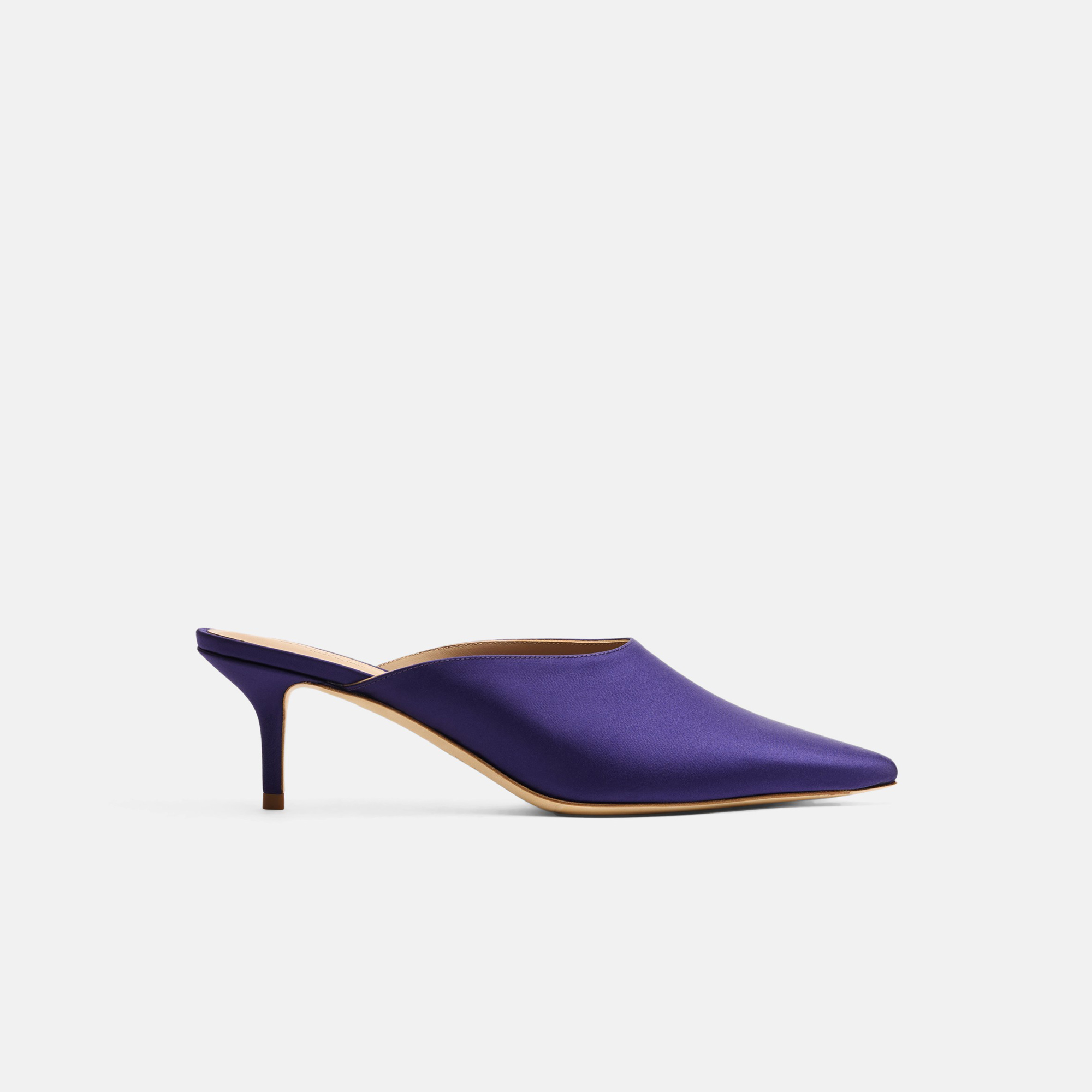 Scarosso Laura Purple - Woman Mules Purple In Purple - Silk