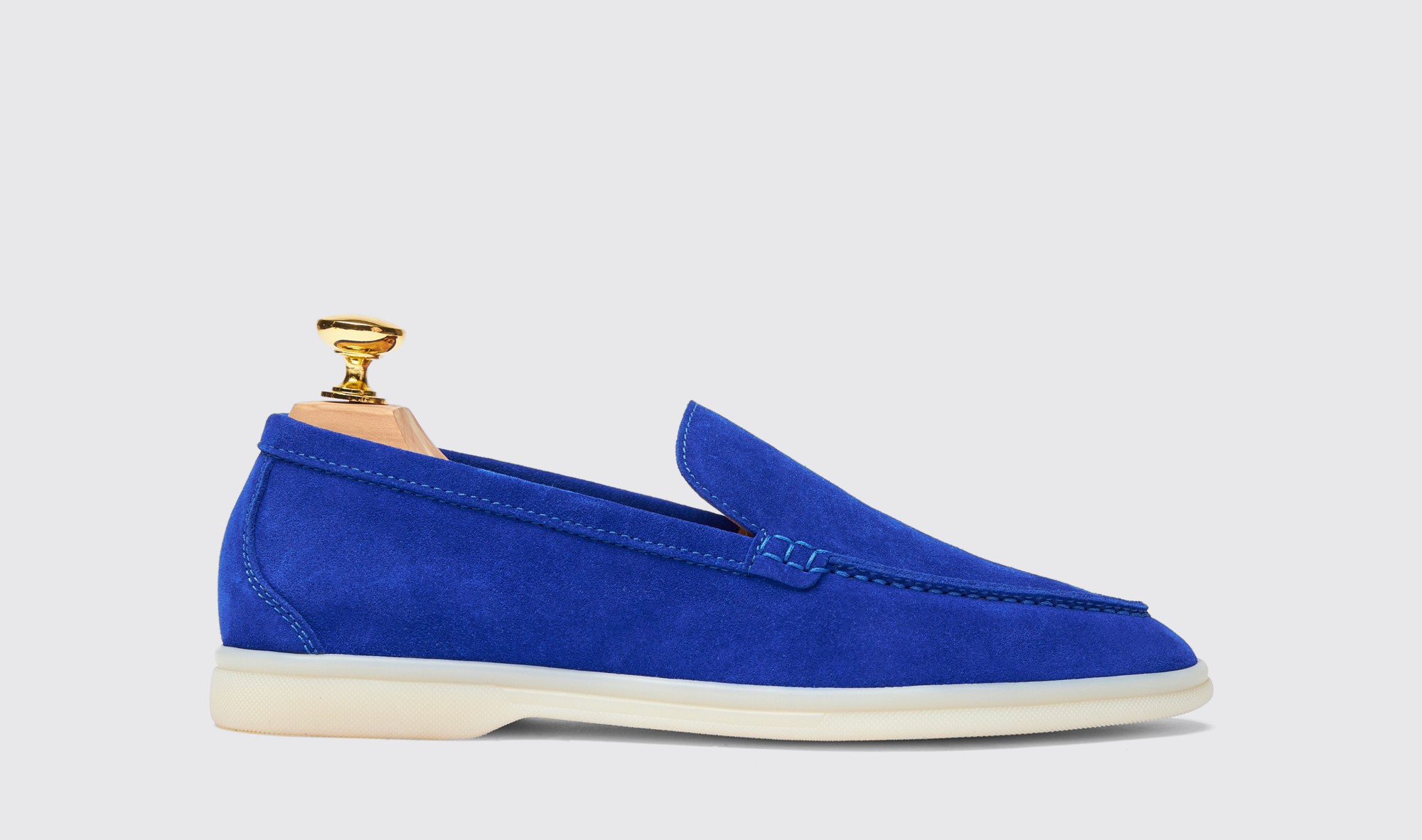Scarosso Ludovica Electric Blue Suede - Woman Loafers Electric Blue In Electric Blue - Suede