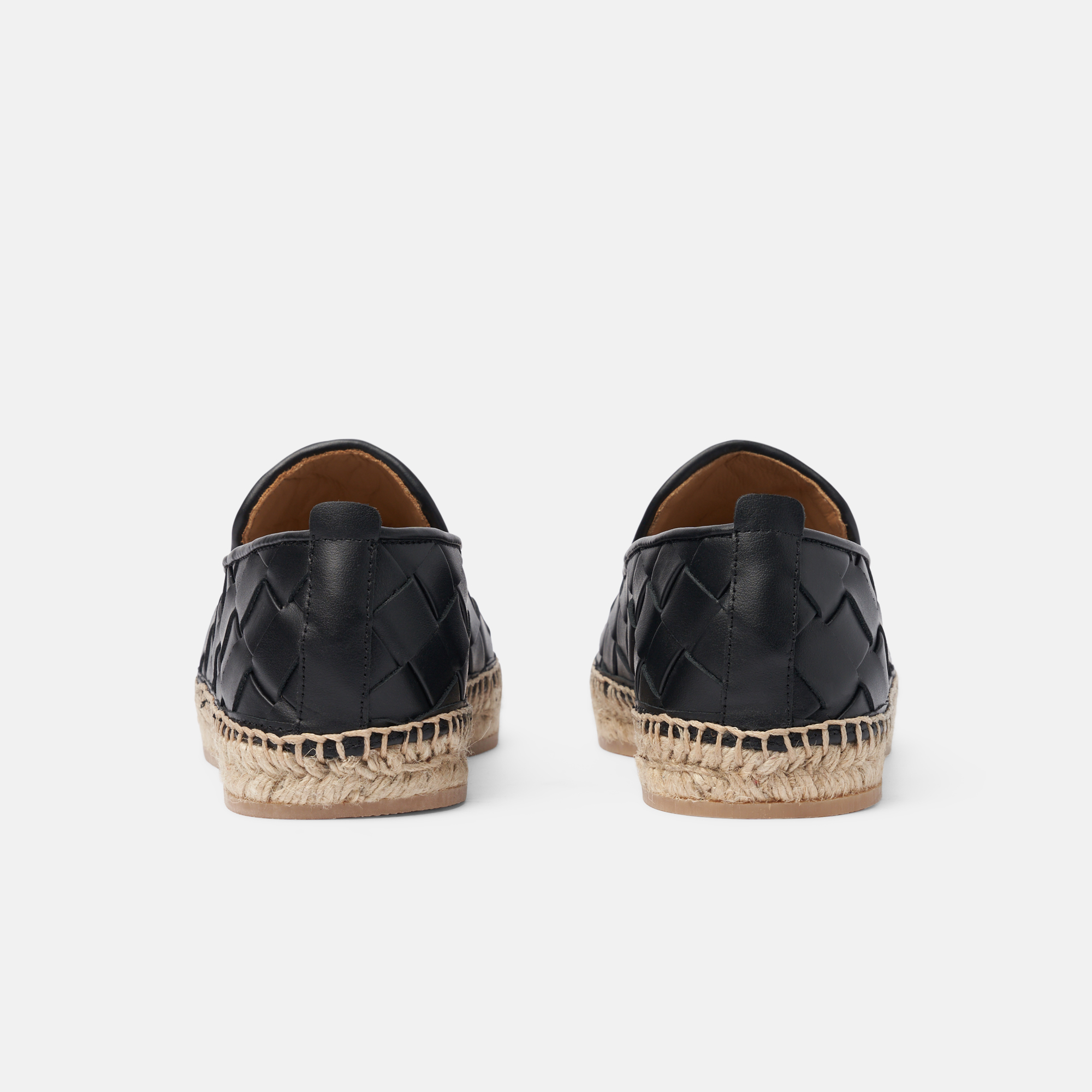 Scarosso Martina Woven Espadrilles In Black