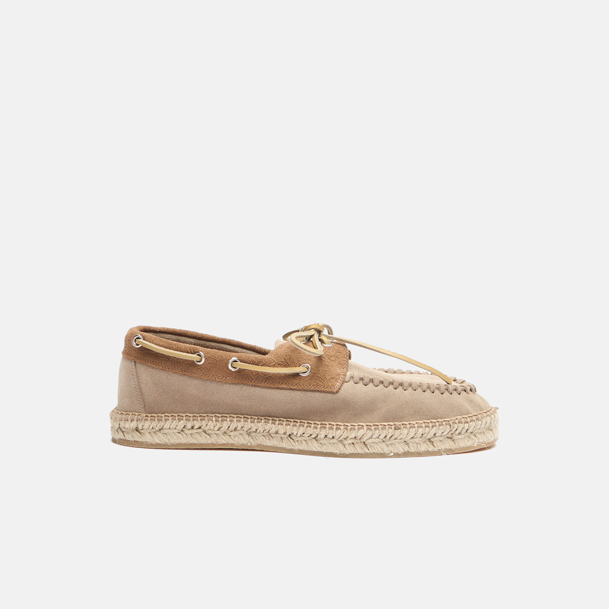 Scarosso Kai Suede Espadrilles In Stone - Suede
