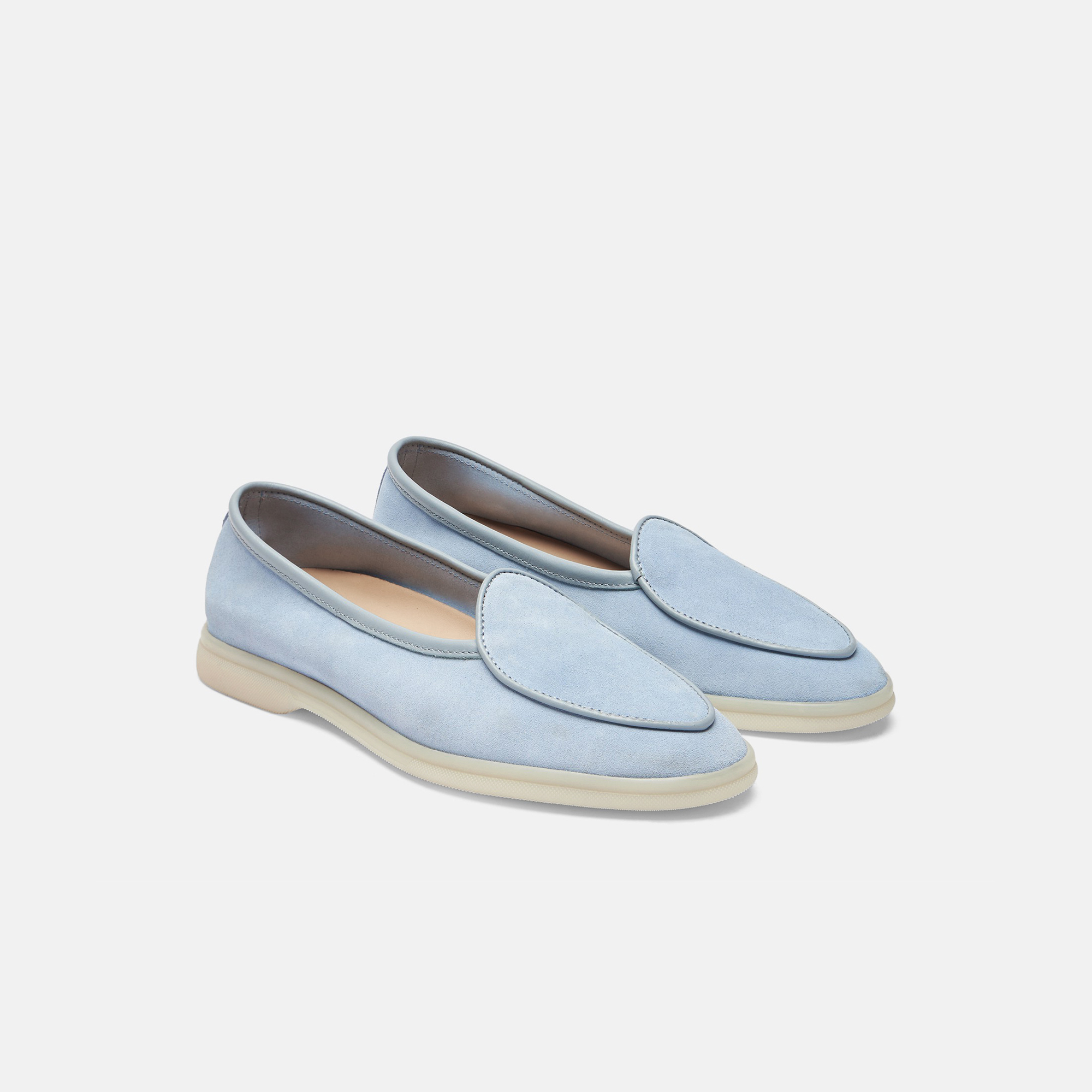 Scarosso Livia Light Blue Suede In Light Blue - Suede