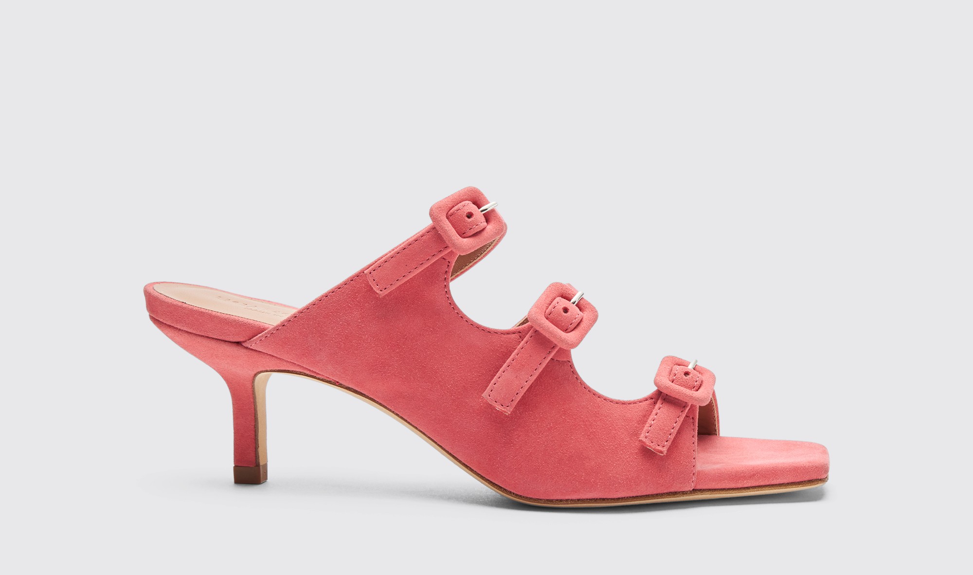 Shop Scarosso Manuela Pink Suede - Woman Sandals Pink In Pink - Suede