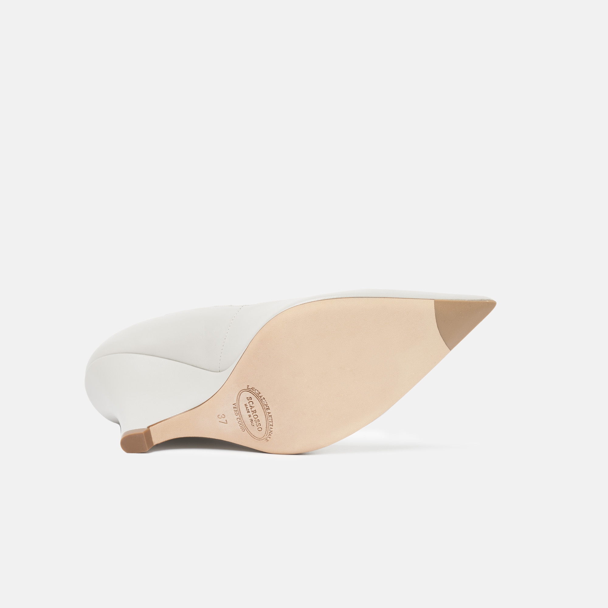 Scarosso 95mm Marta Pumps In Ice - Calf