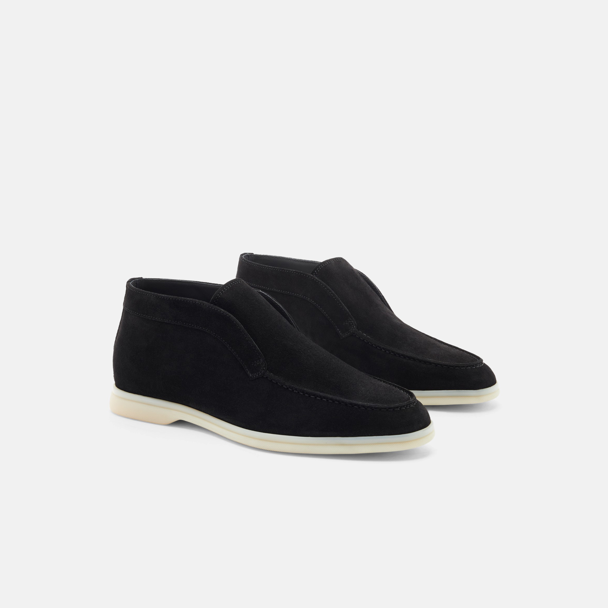 Scarosso Leonardo Suede Boots In Black - Suede