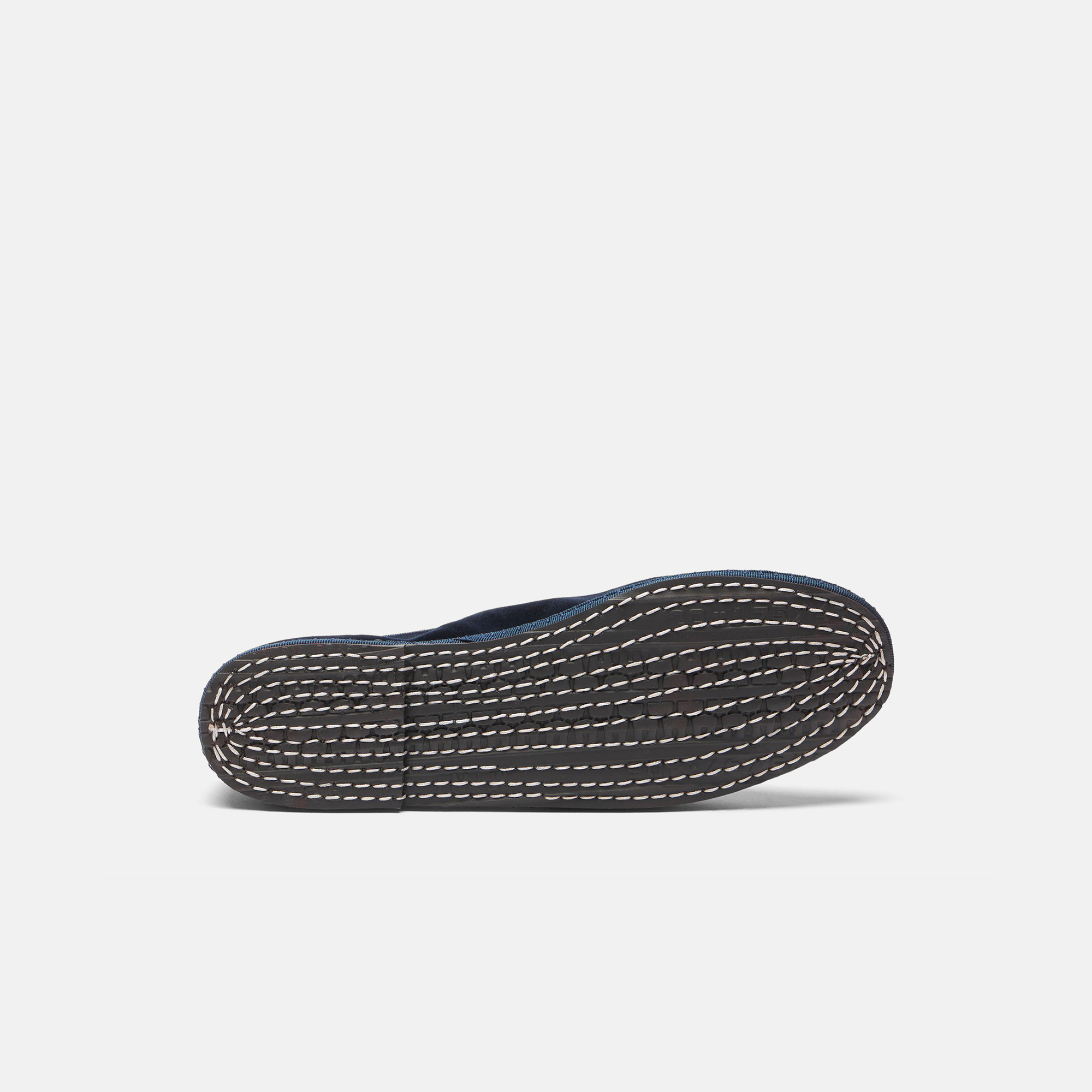 Scarosso William Iv Velvet Loafers In Blue - Velvet