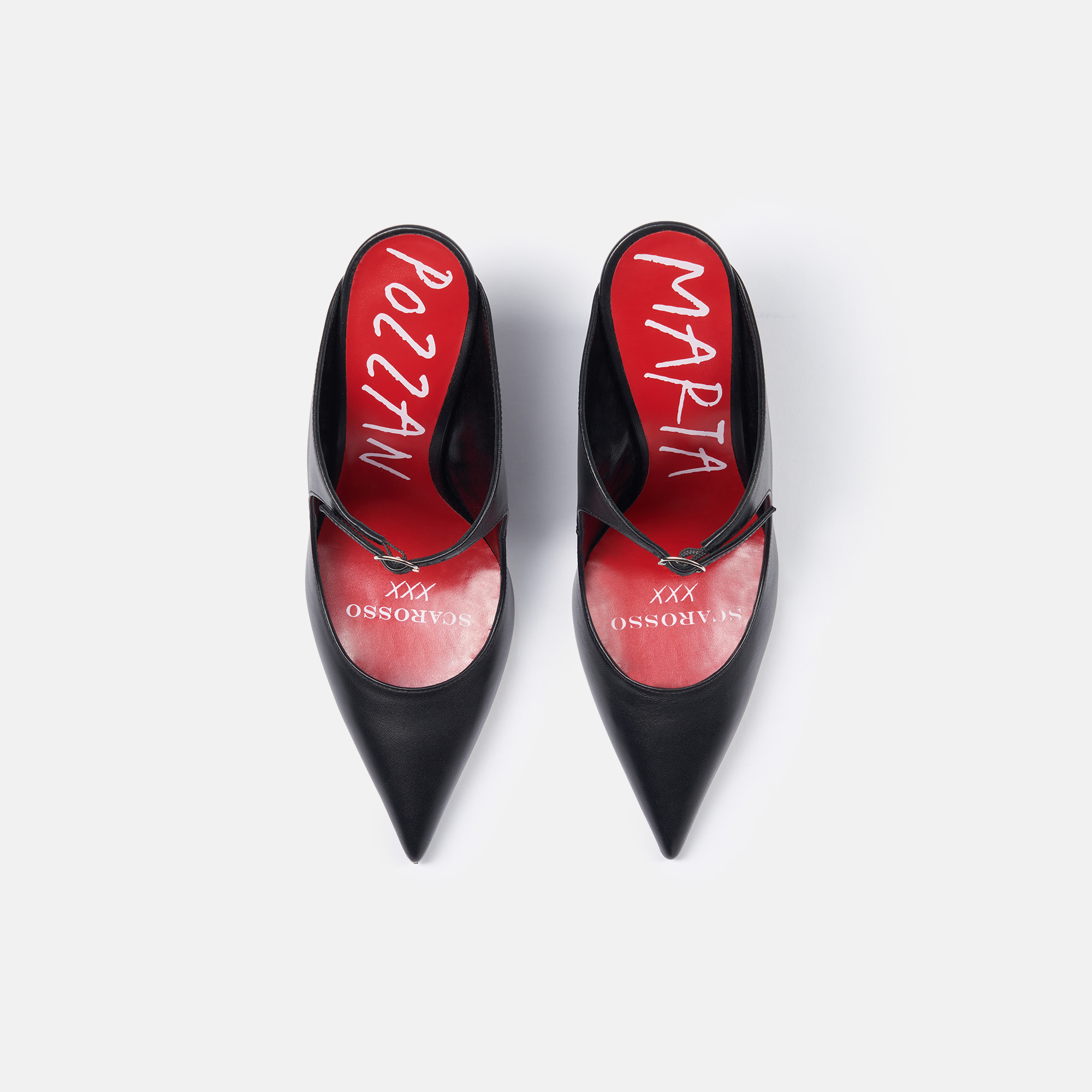 Scarosso 95mm Marta Ii Pumps In Black - Calf